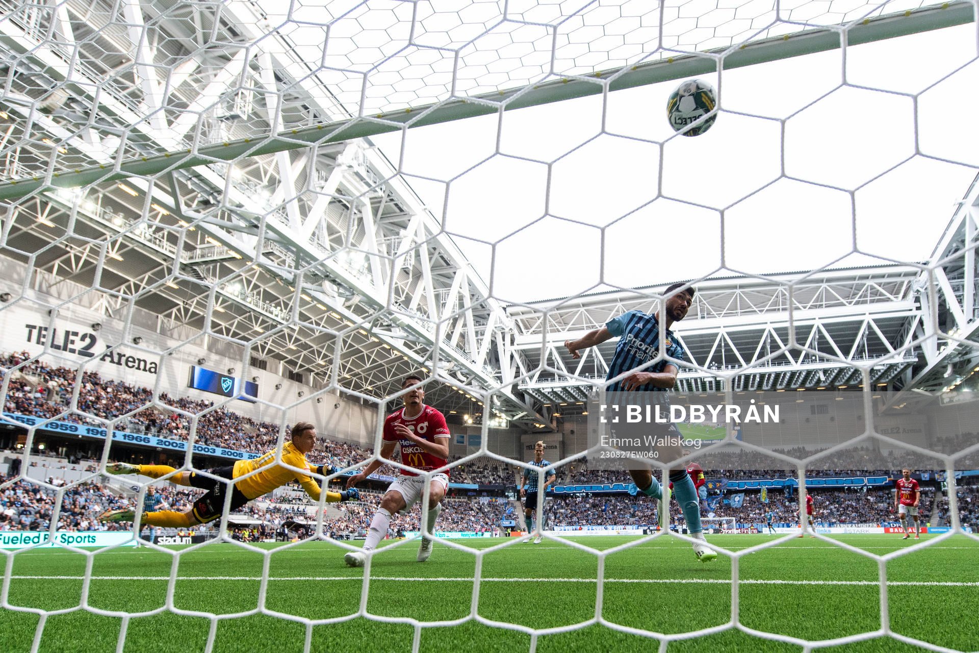 Djurgårdens Musa Qurbanli gör 2-1 bakom Degerfors