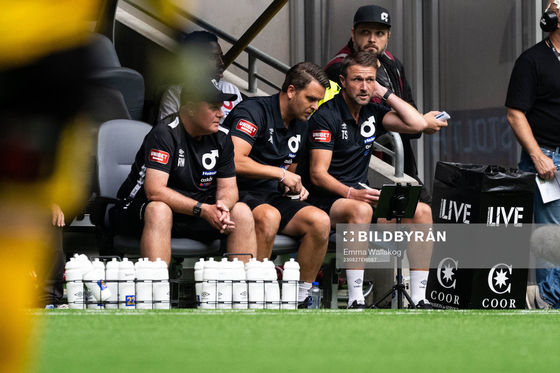 Degerfors tränare Andreas Holmberg och tränare Tobias