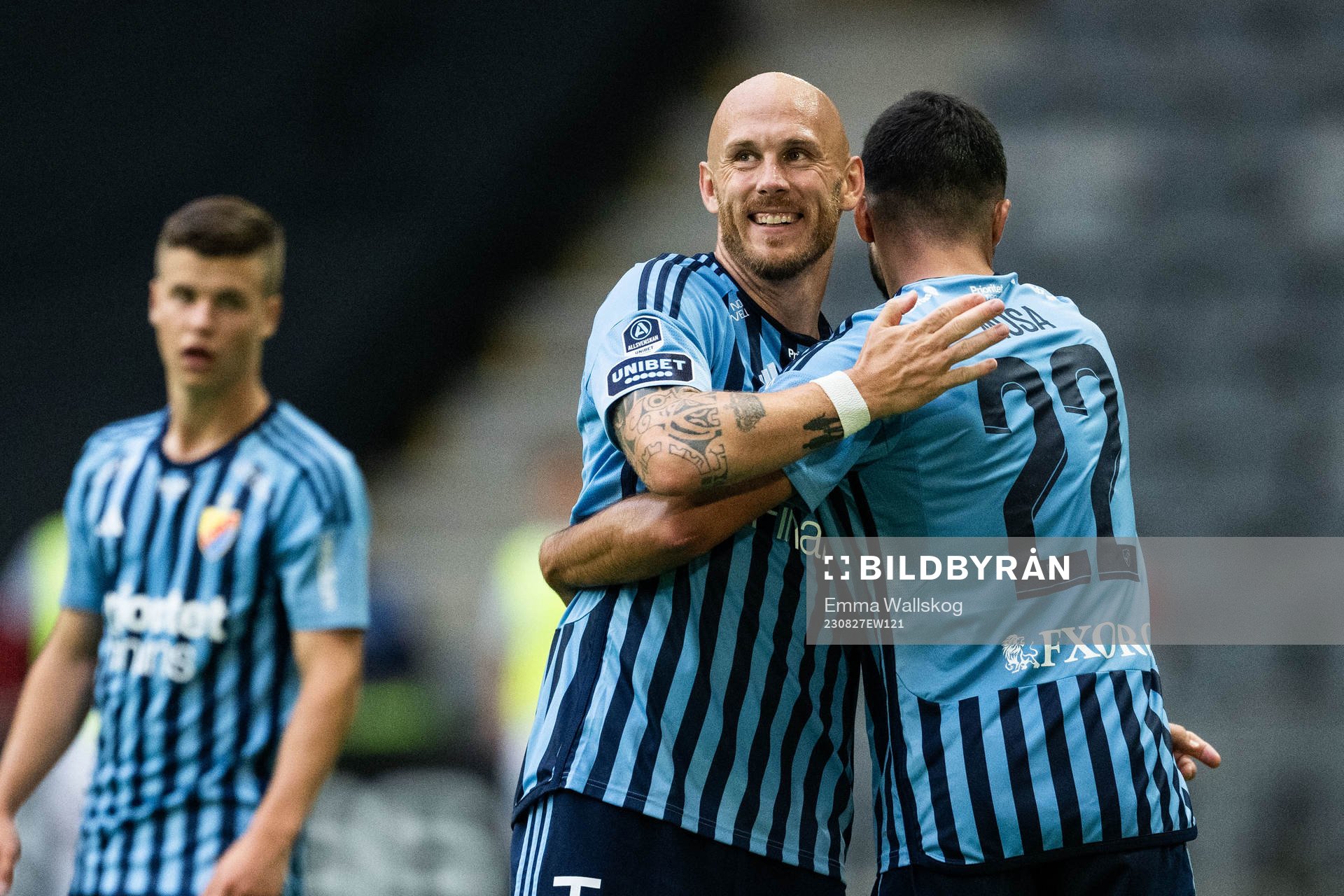 Djurgårdens Magnus Eriksson och Musa Qurbanli