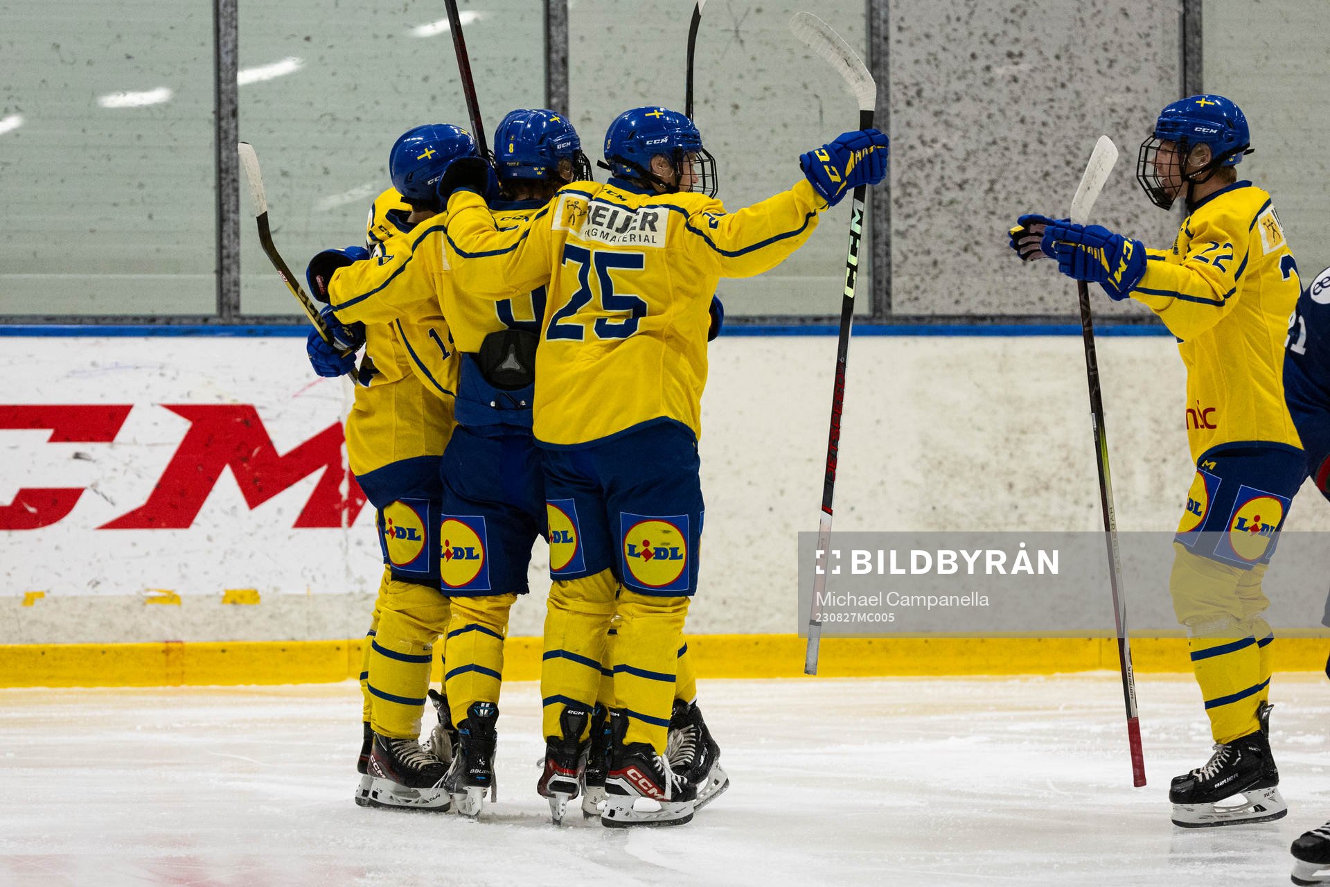 Sveriges Sascha Boumedienne, Viktor Klingsell, Anton