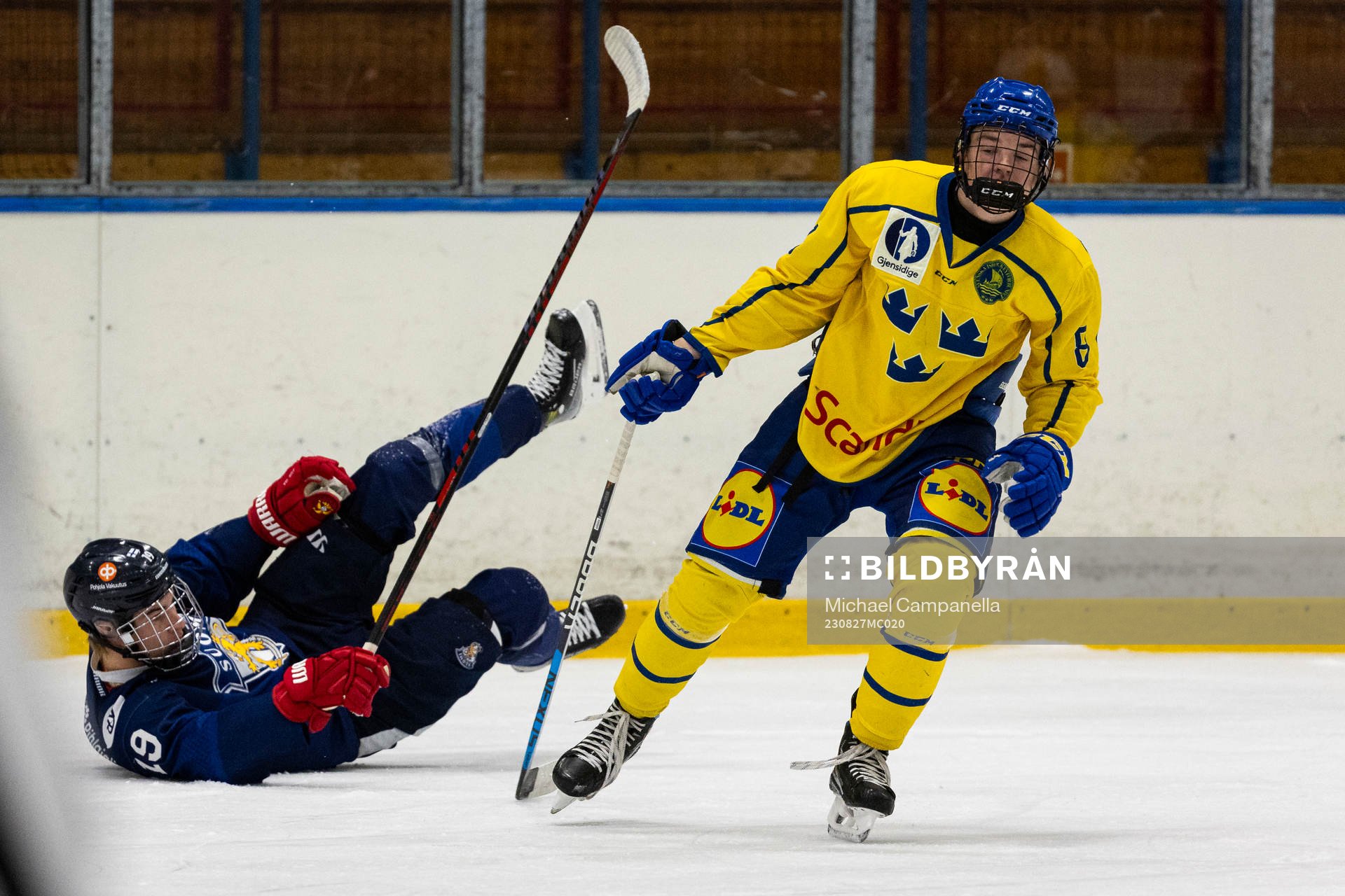 Sveriges Rocky Langvardt och Finlands Benjamin Strömberg