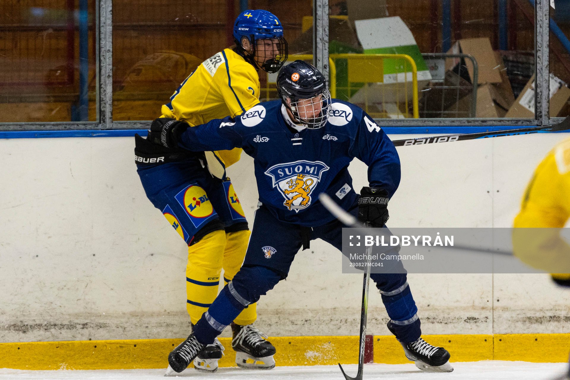 Finlands Aaron Paju och Sveriges William Håkansson