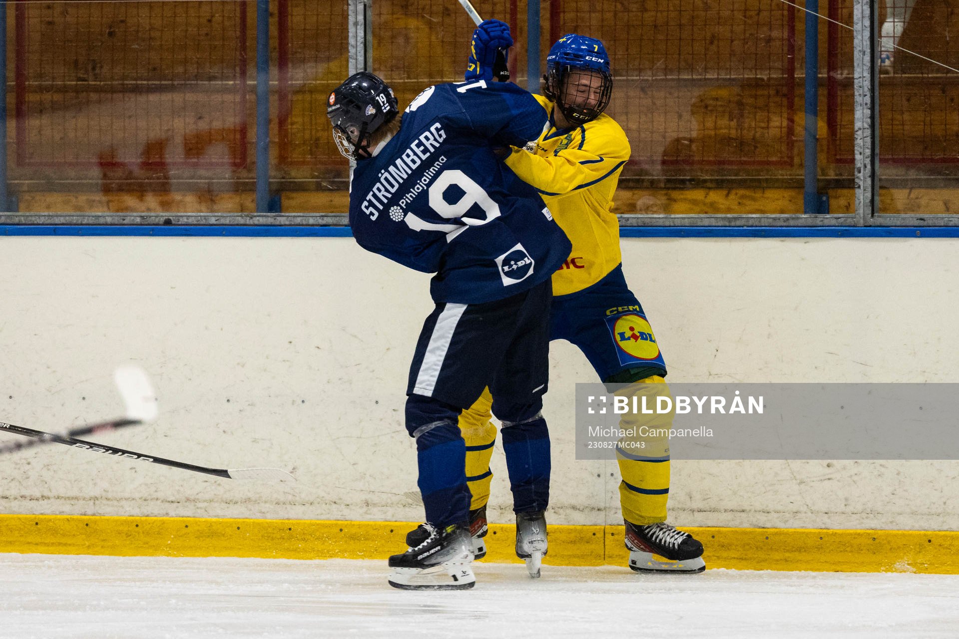 Sveriges Joe Wahlund och Finlands Benjamin Strömberg