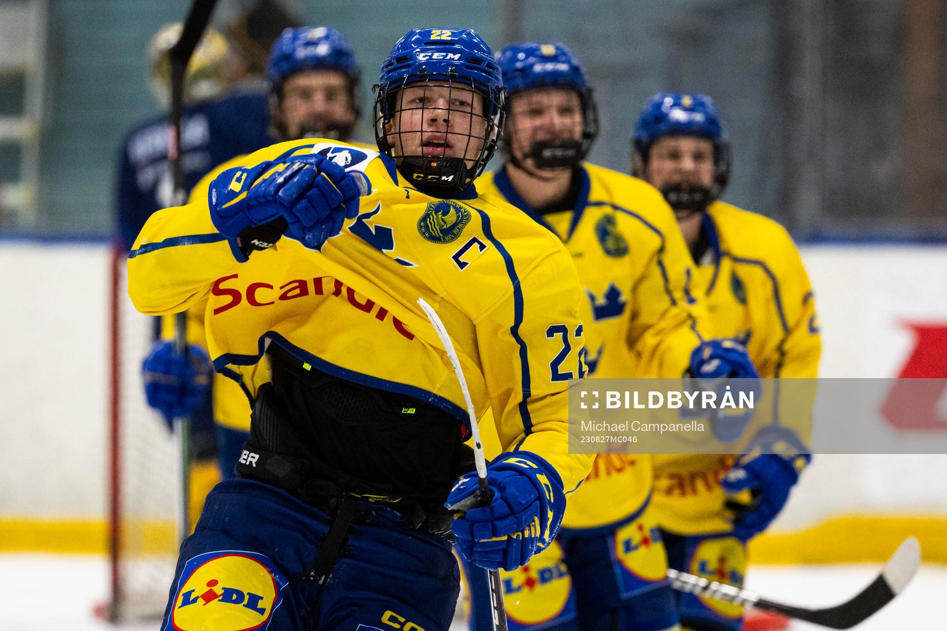 Sveriges Anton Gästrin jublar