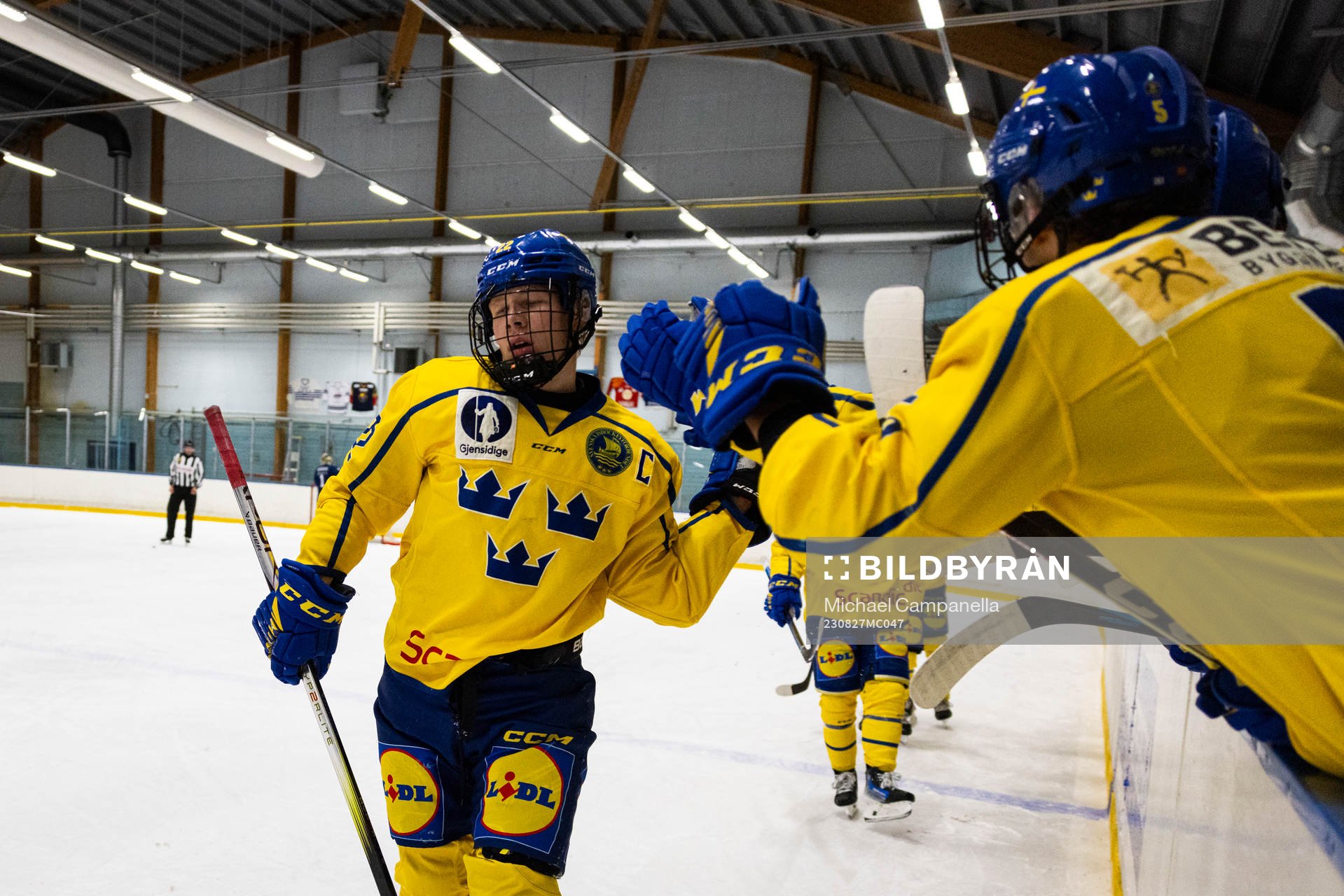 Sveriges Anton Gästrin jublar