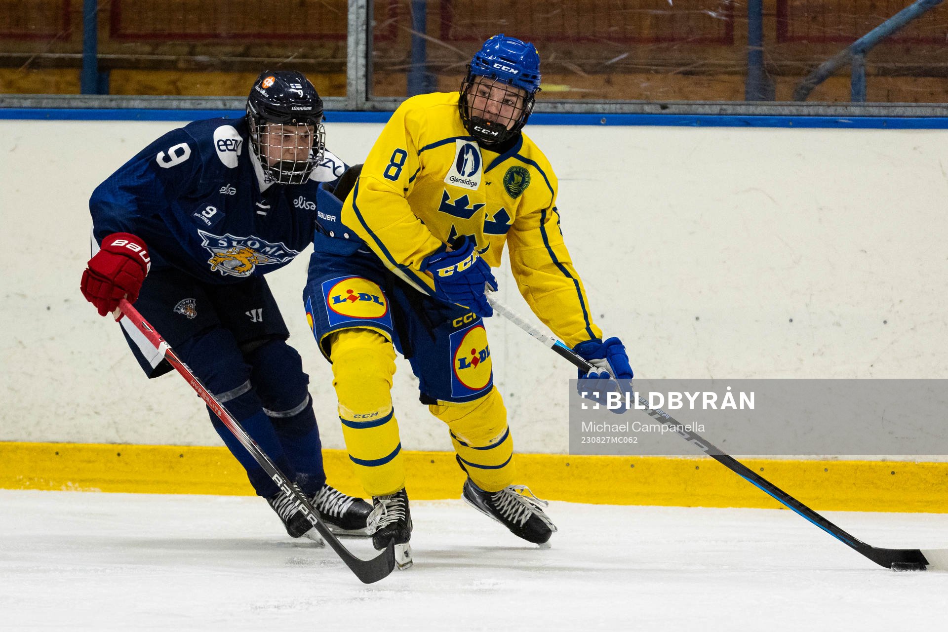 Sveriges Rocky Langvardt och Finlands Lasse Boelius