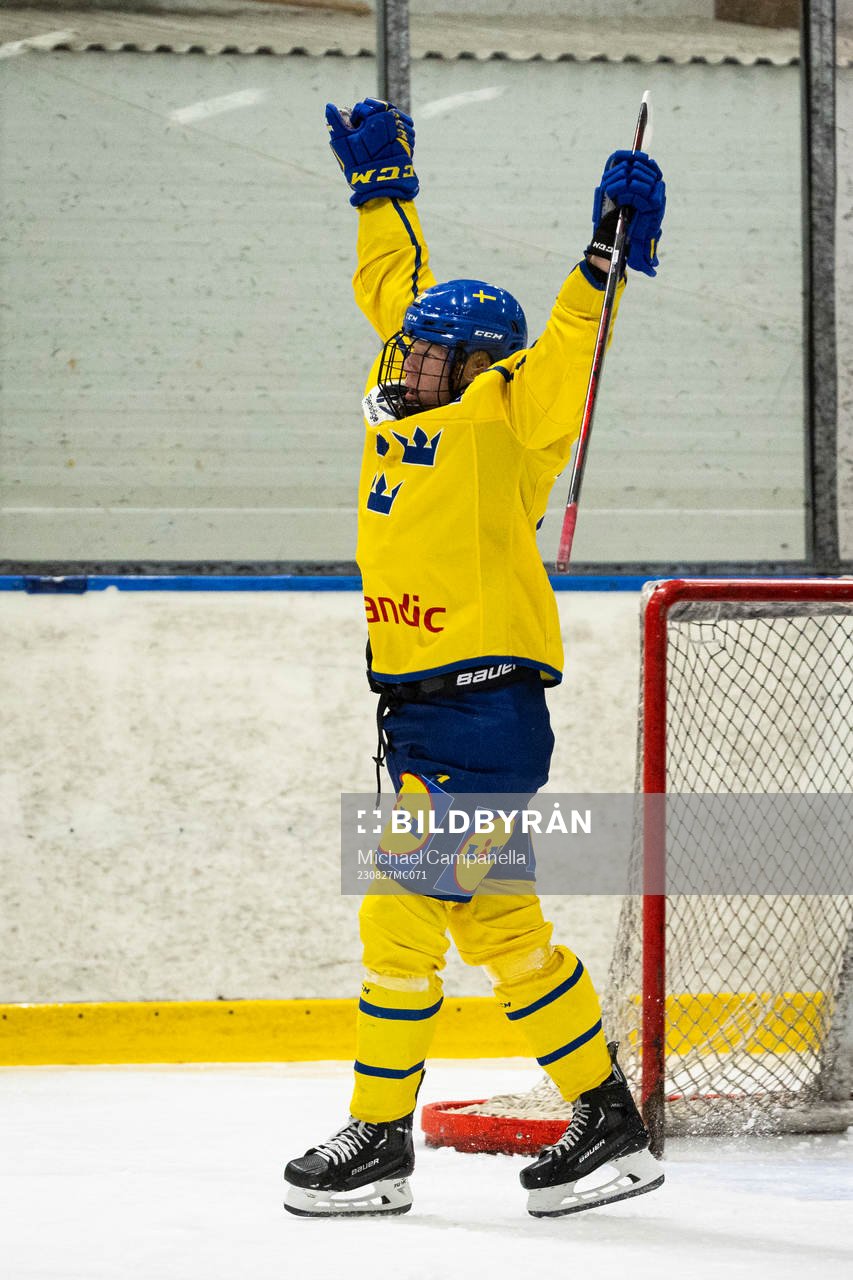 Sveriges Anton Gästrin jublar