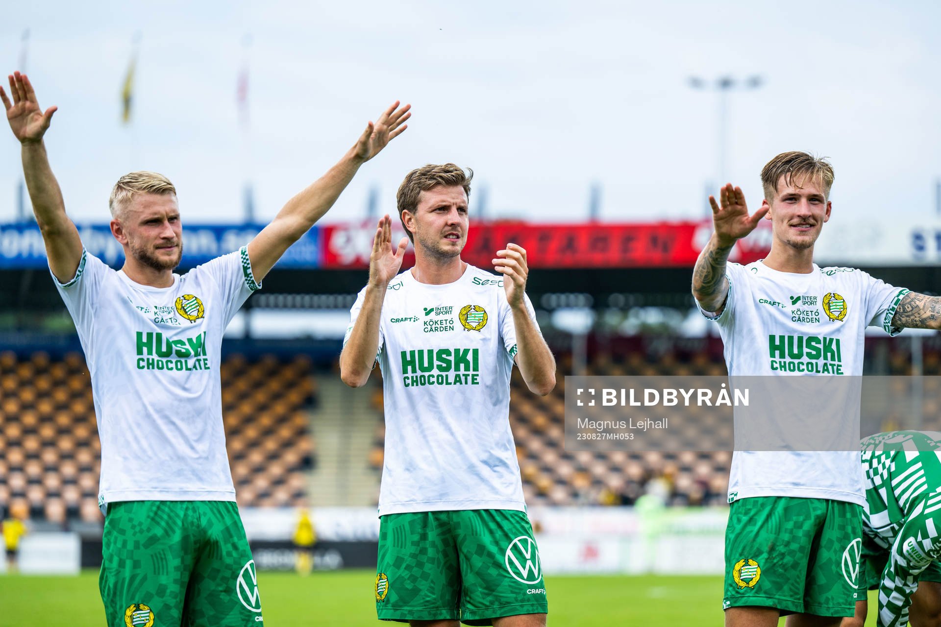 Hammarbys spelare jublar