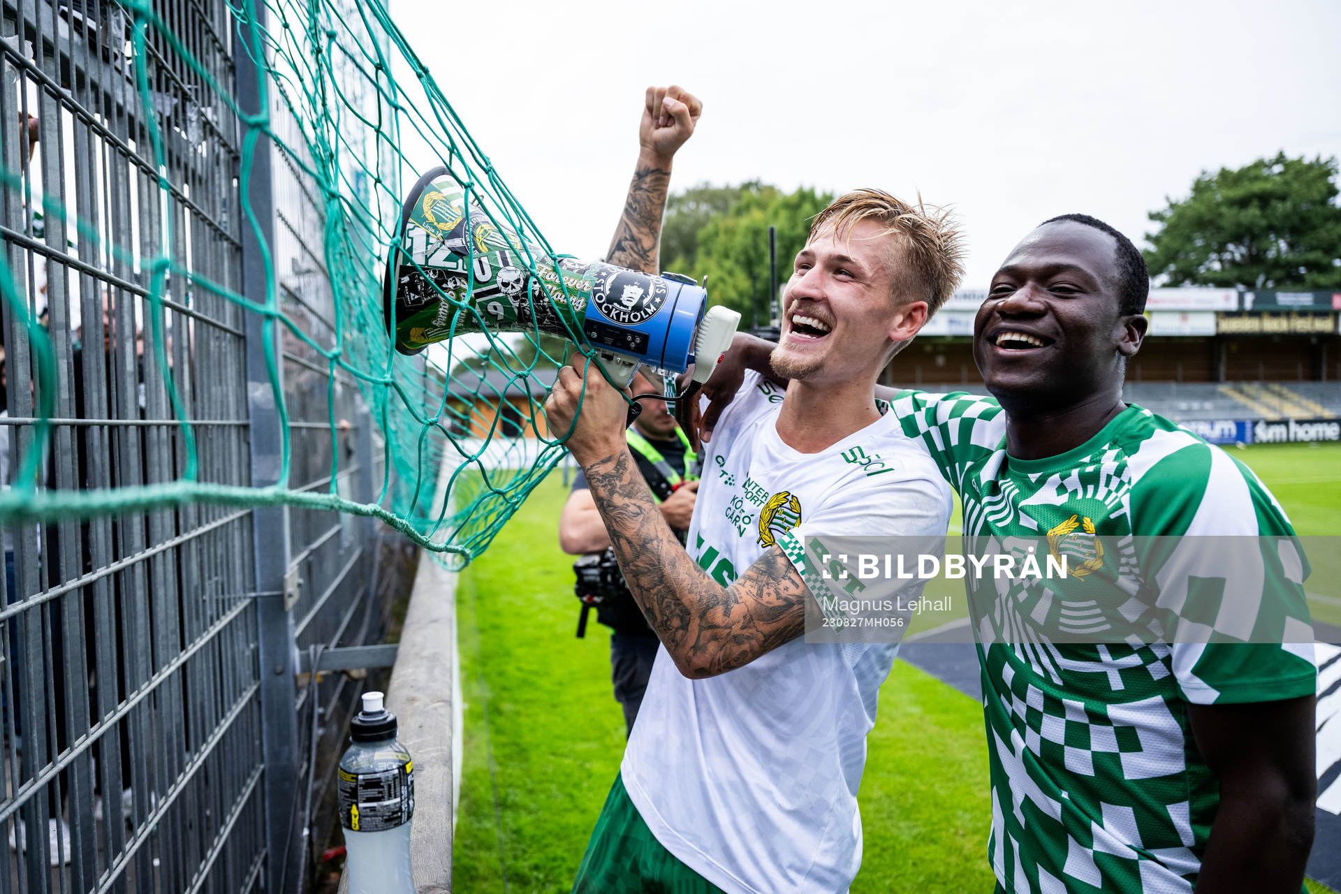 Hammarbys Fredrik Hammar jublar