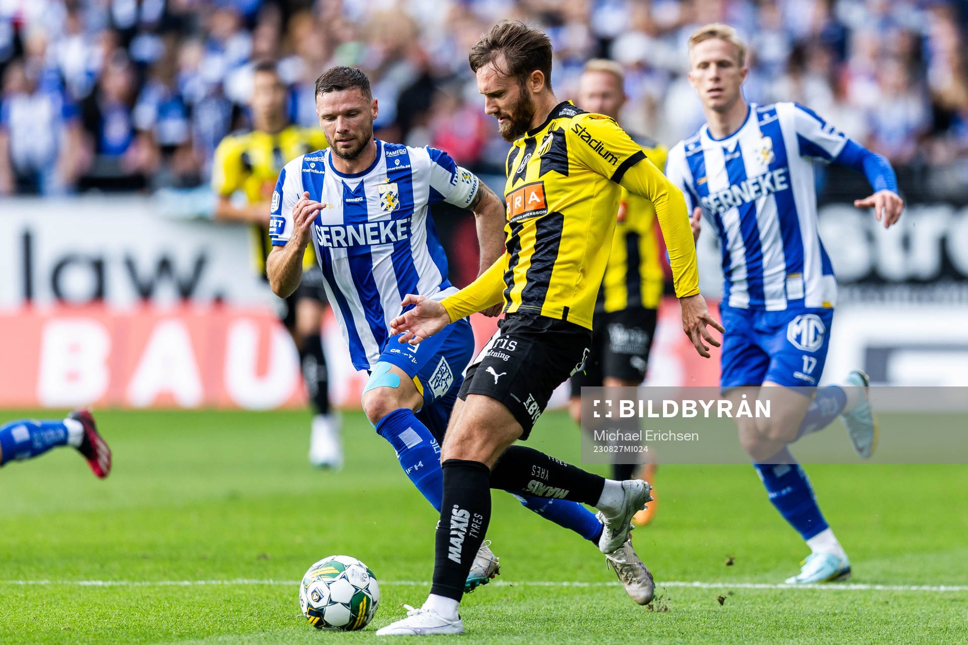 IFK Göteborgs Marcus Berg och Häckens Simon Sandberg
