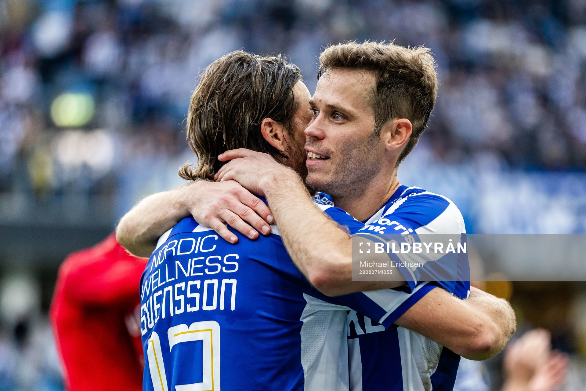 IFK Göteborgs Gustav Svensson och Emil Salomonsson jublar