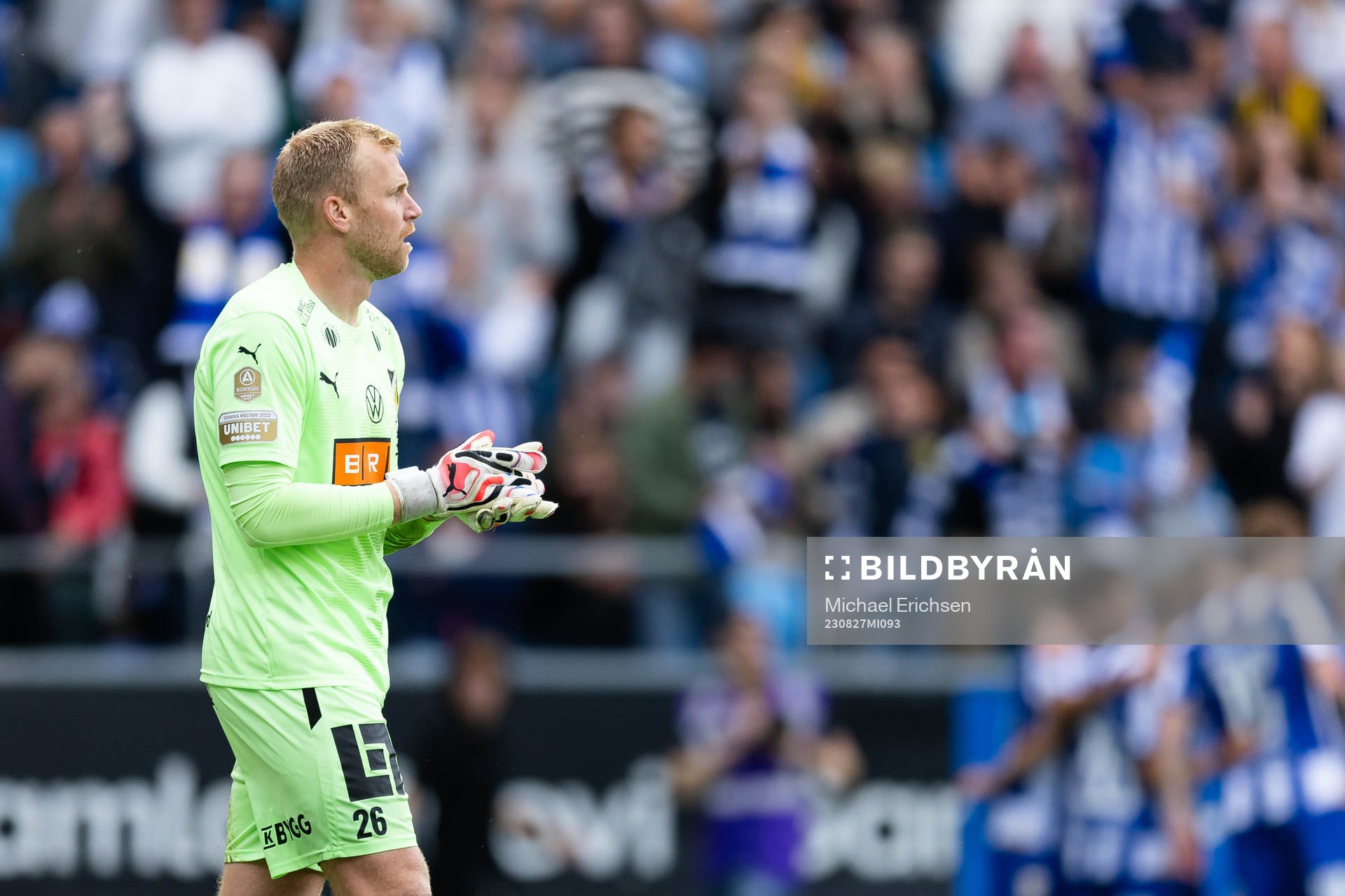 Häckens målvakt Peter Abrahamsson deppar
