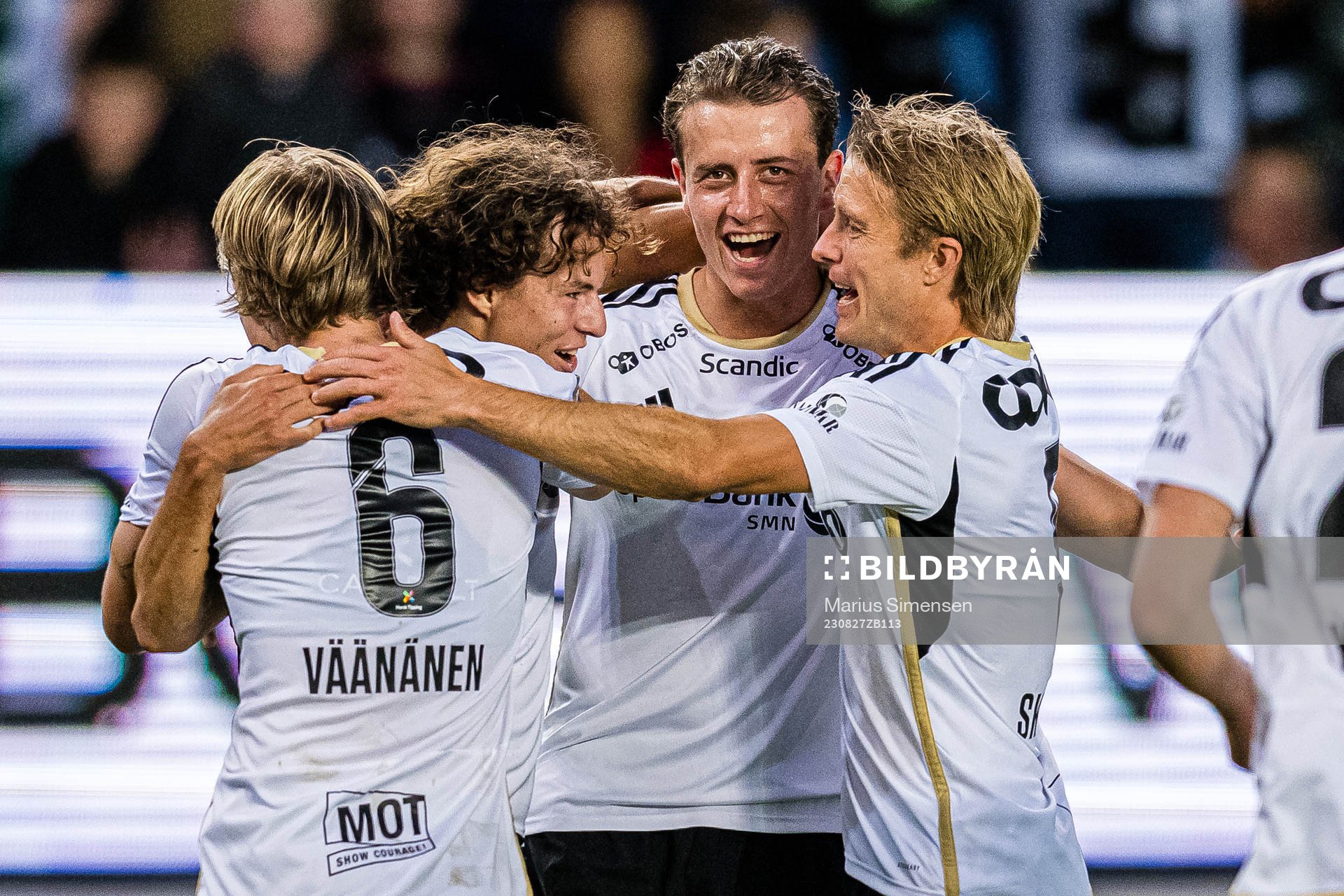 Leo Erik Jean Cornic of Rosenborg celebrates