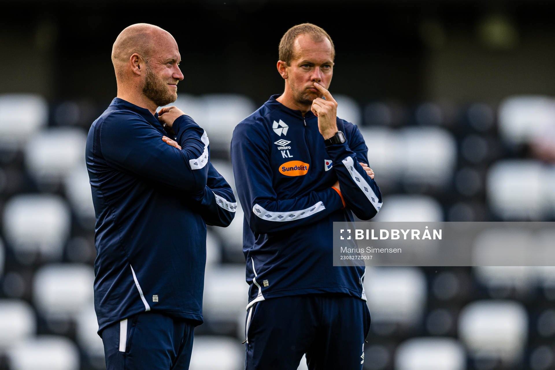 Marius Bøe, assistant coach of Aalesund, and Kristoffer