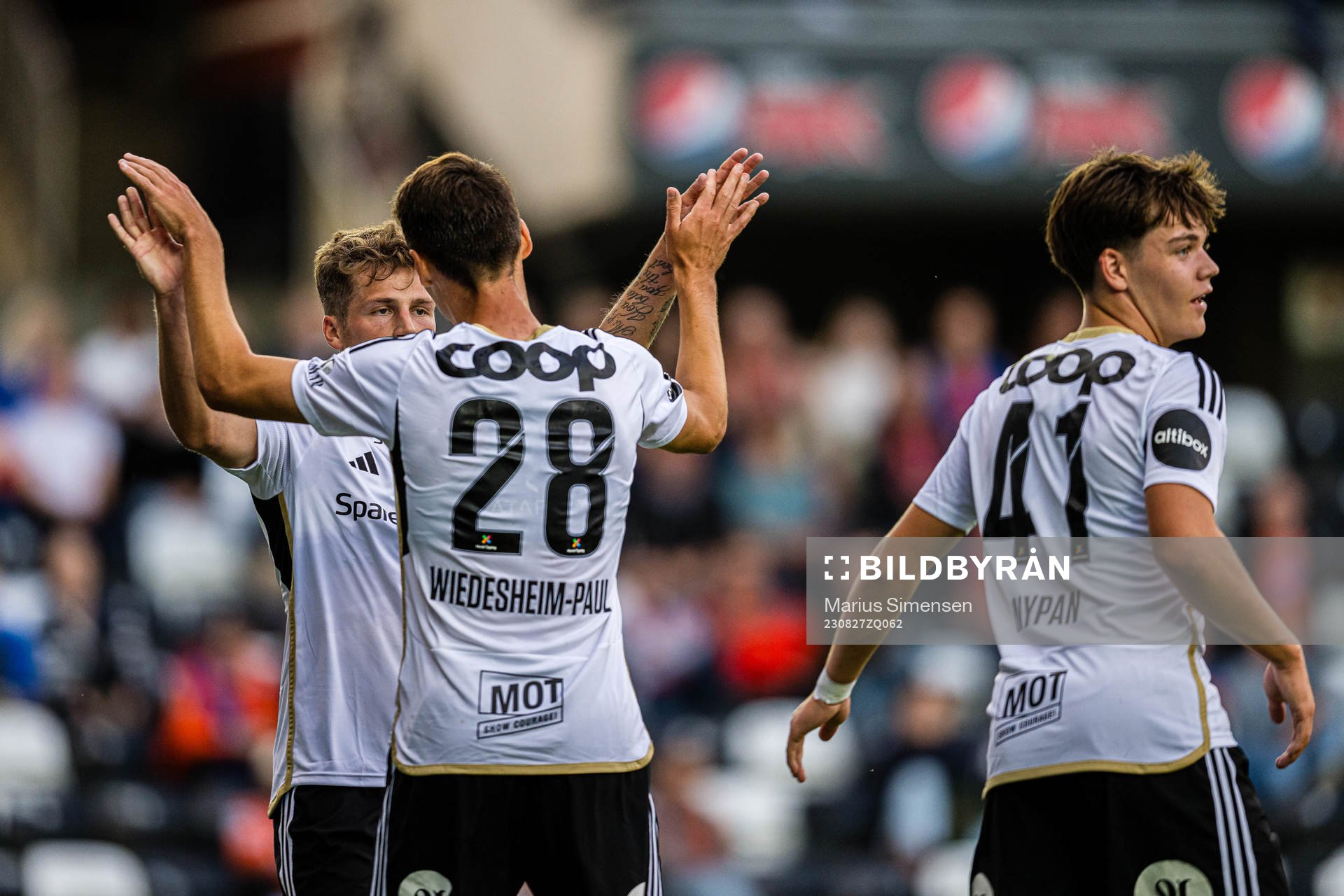 Carl Johan Holse of Rosenborg celebrates
