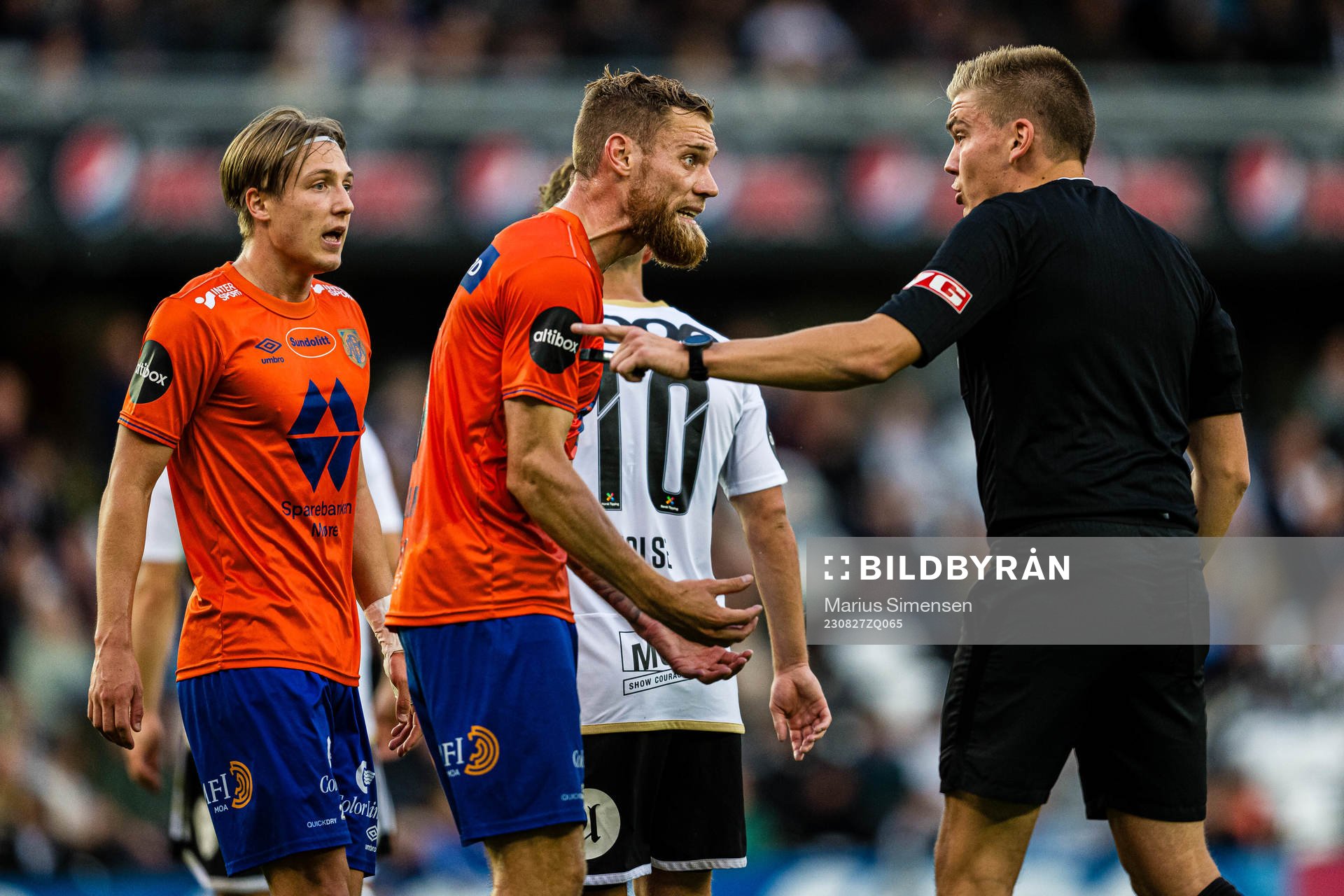 Markus Karlsbakk, David Fällman of Aalesund and Marius