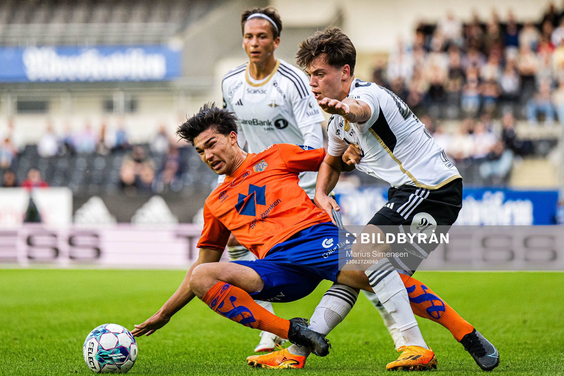 Bjørn Martin Kristensen of Aalesund and Sverre Halseth