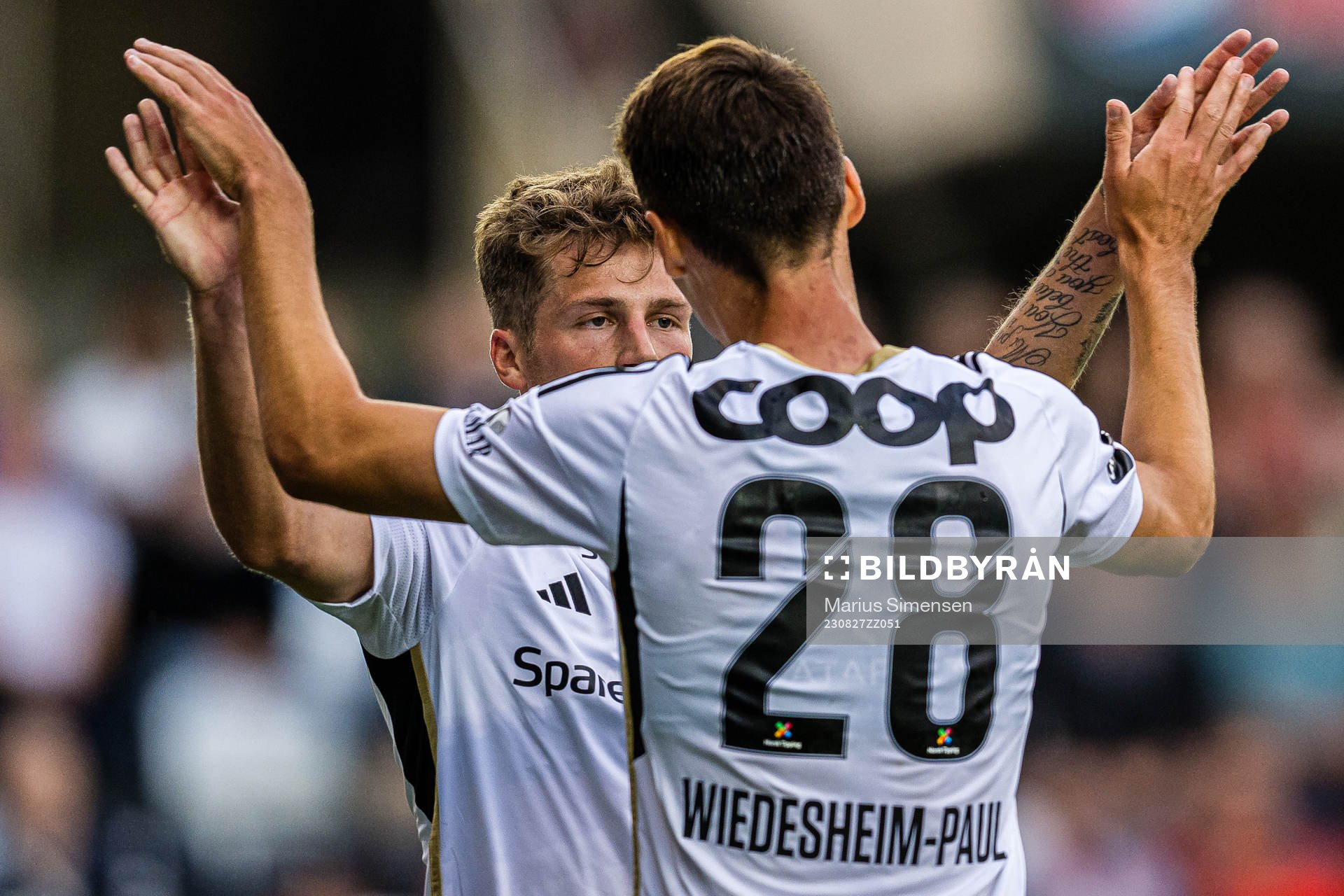 Carl Johan Holse of Rosenborg celebrates