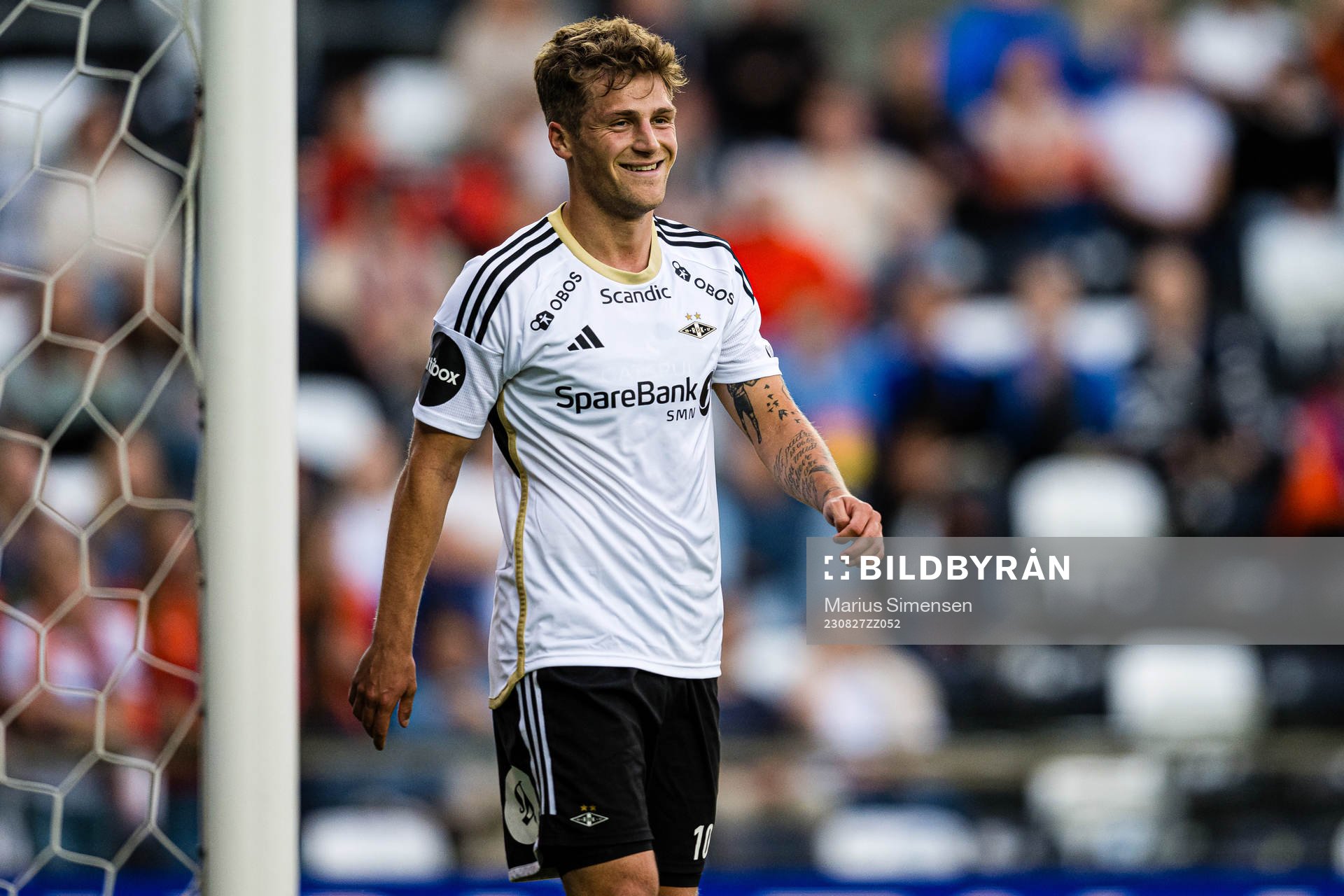 Carl Johan Holse of Rosenborg celebrates