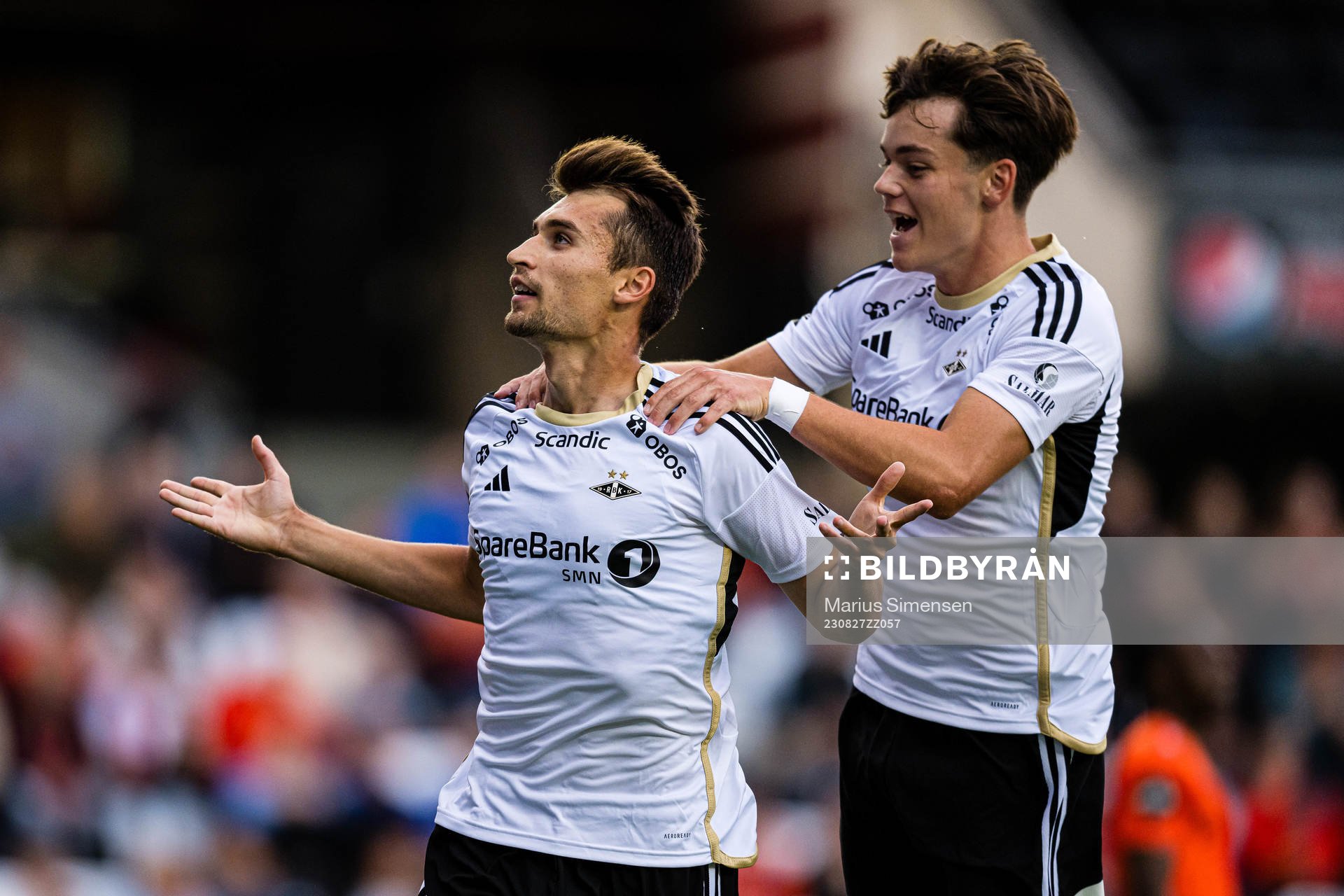 Håkan Wiedesheim-Paul of Rosenborg celebrates with Sverre
