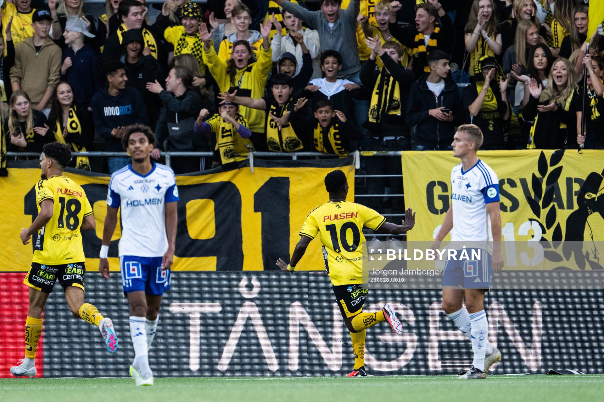 Elfsborgs Michael Baidoo jublar