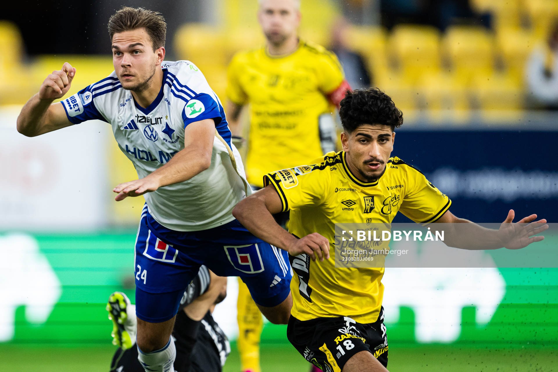 IFK Norrköpings Anton Eriksson och Elfsborgs Ahmed Qasem