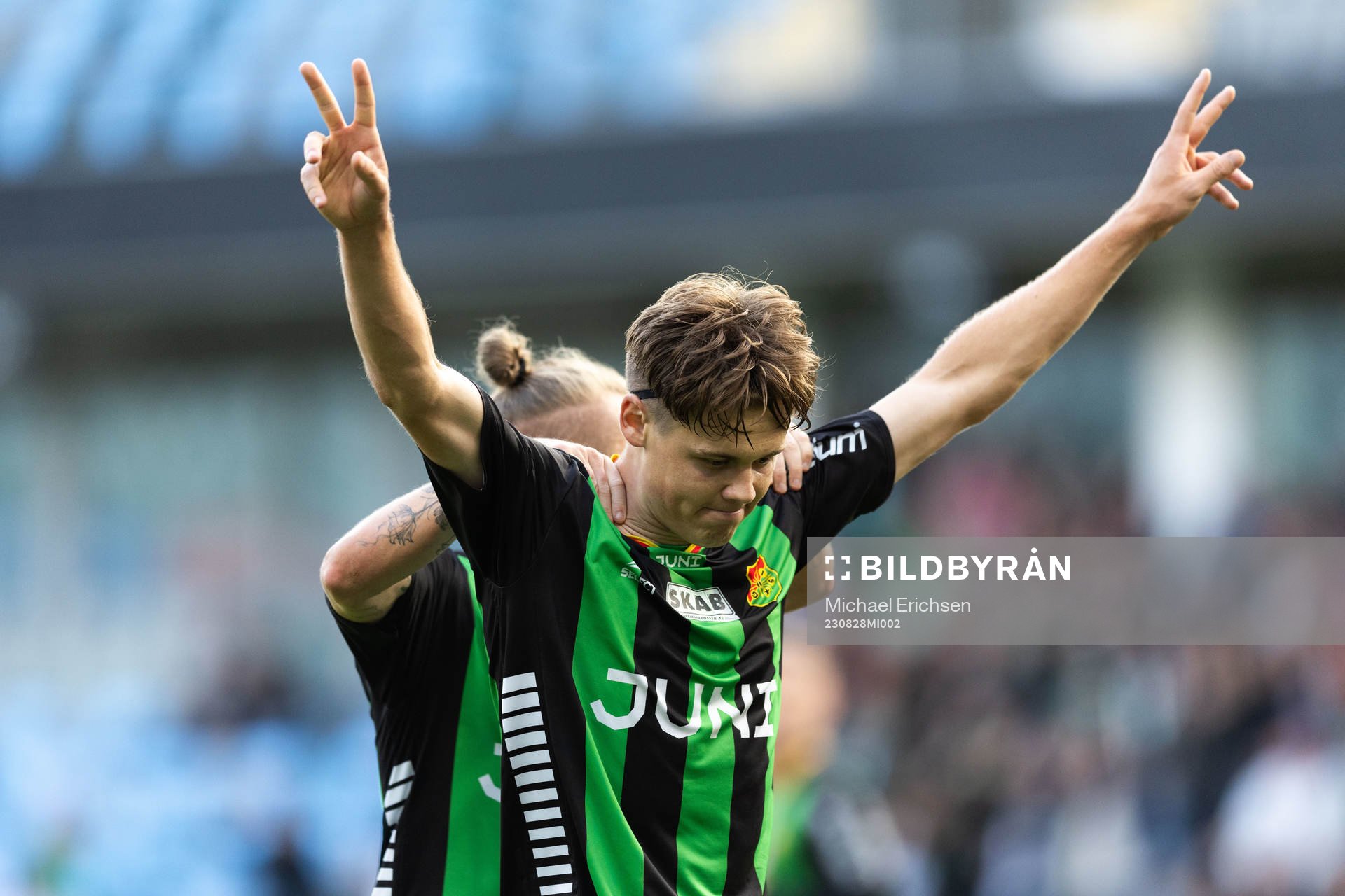 GAISs Axel Henriksson jublar