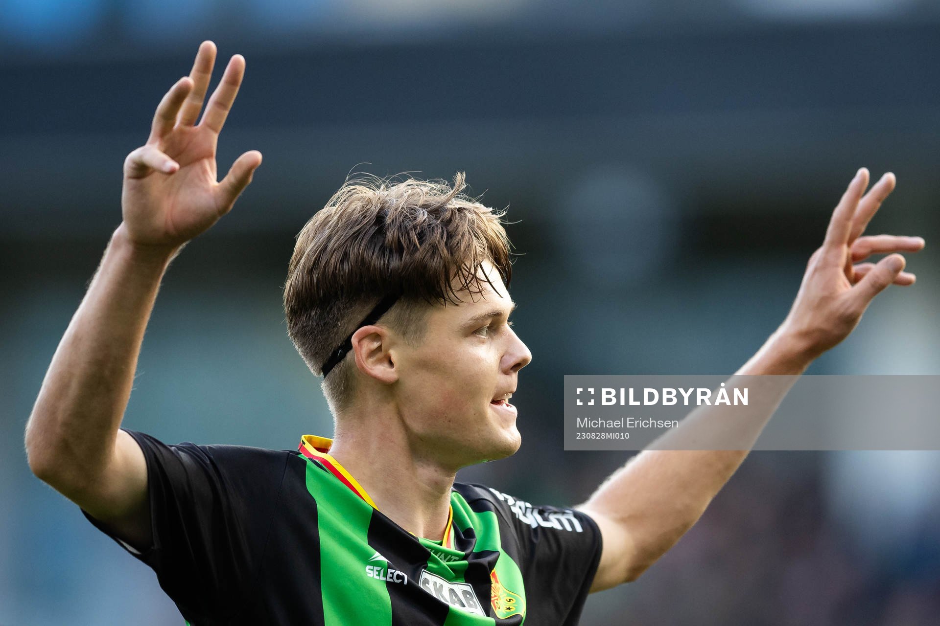 GAIS  Axel Henriksson jublar