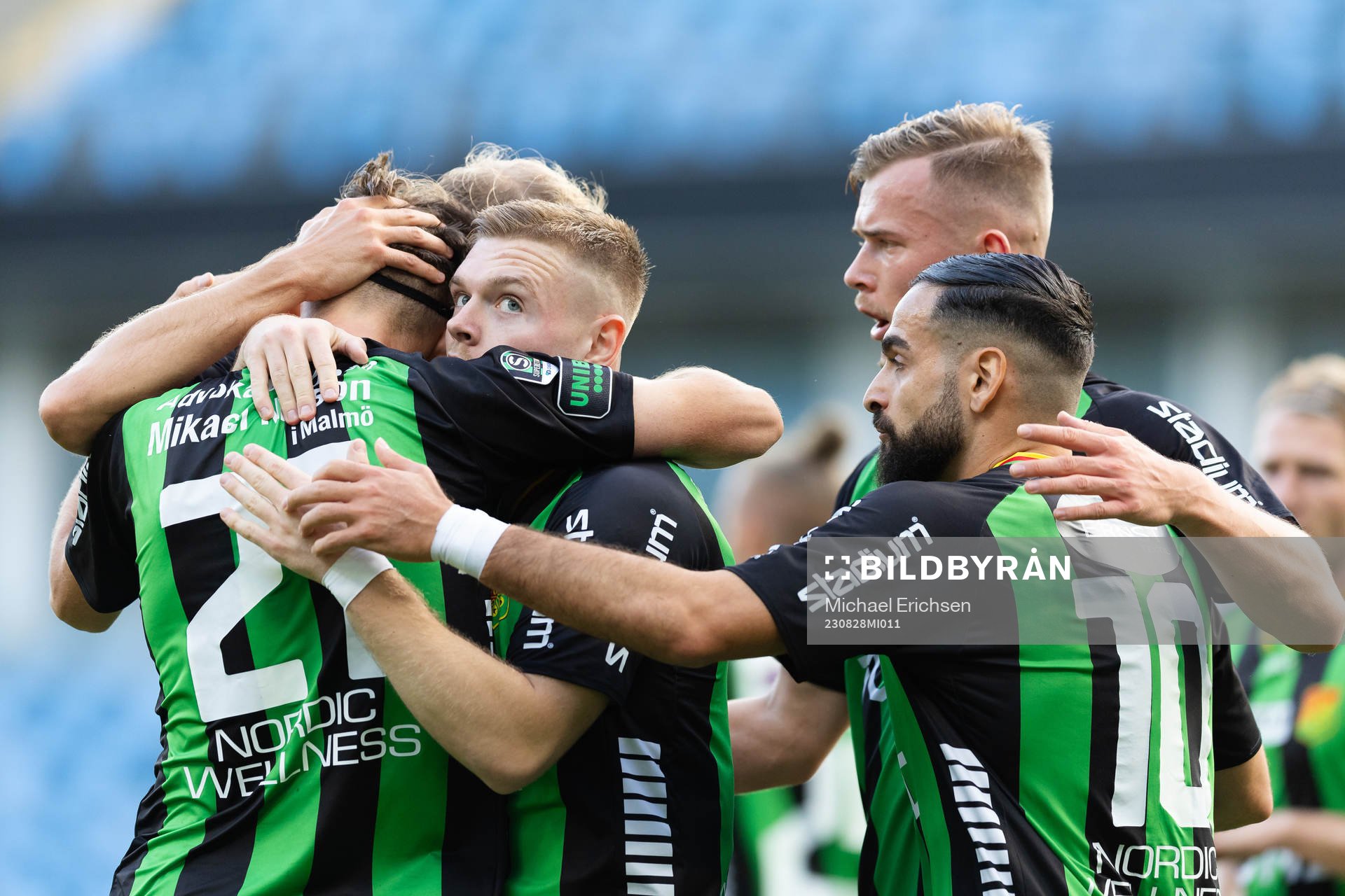 GAIS  Axel Henriksson jublar med lagkamrater