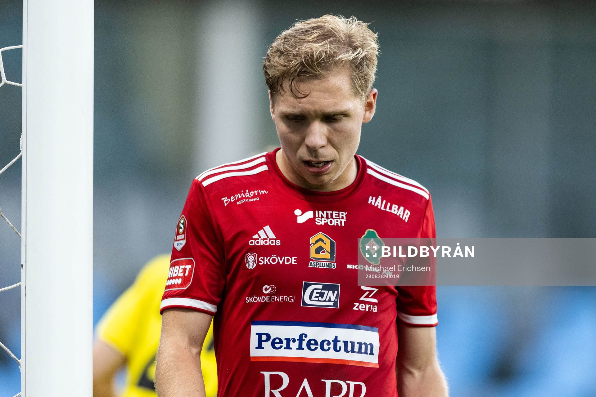 Skövde AIKs Samuel Sörman deppar