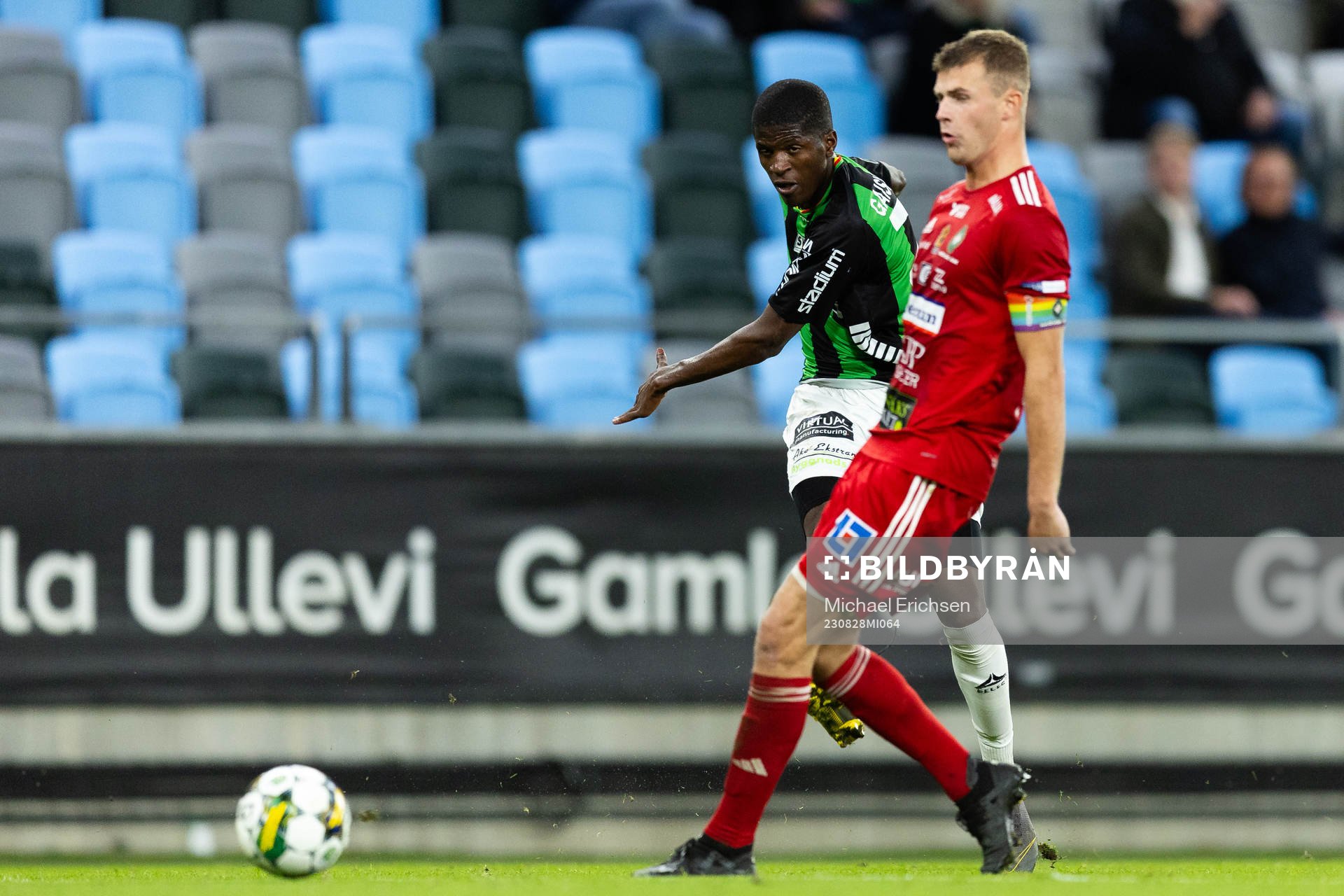 GAIS Chisomnazu Chika Chidi och Skövde AIKs Filip Schyberg