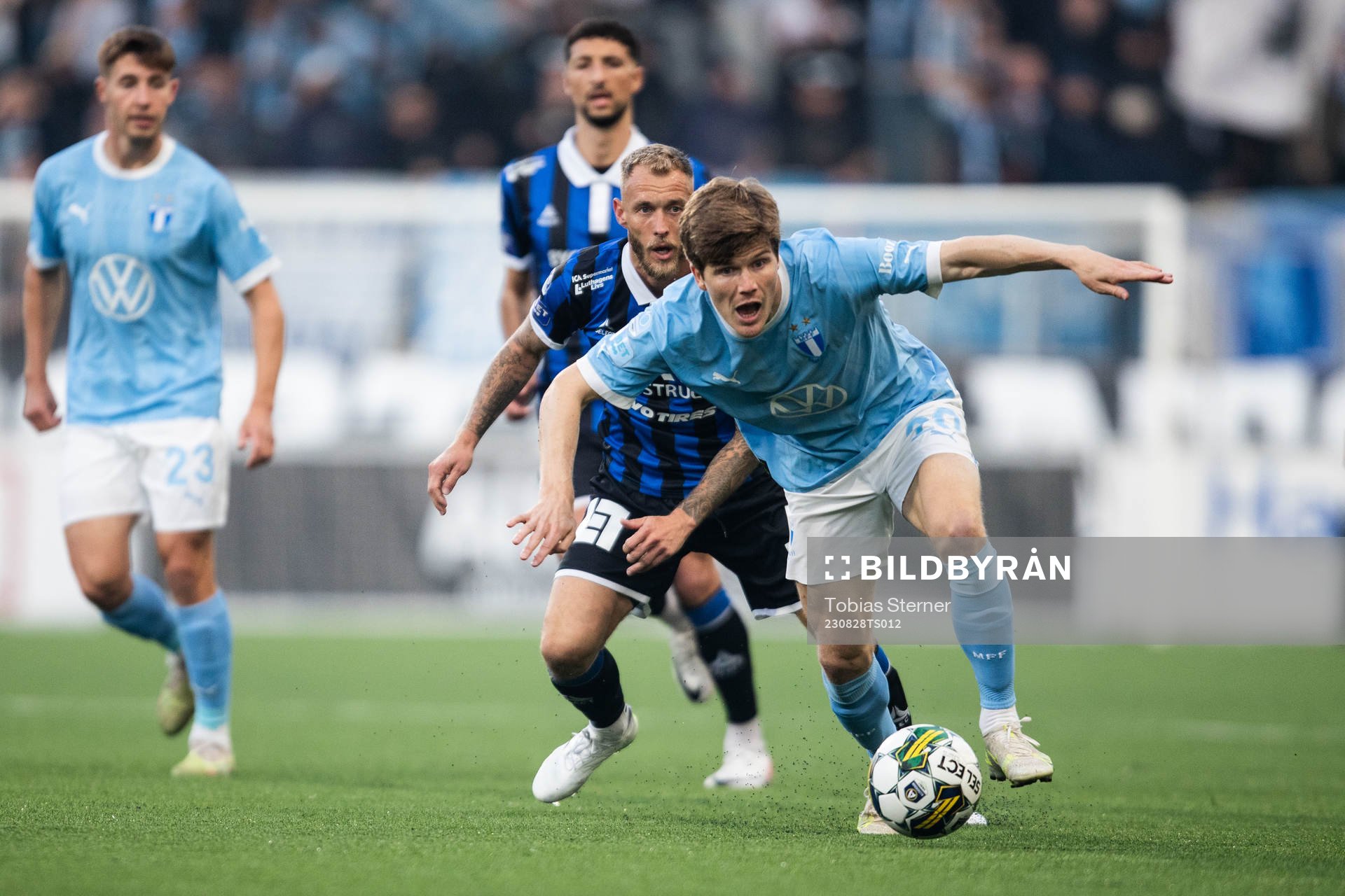 Sirius Joeri De Kamps och Malmö FFs Oliver Berg
