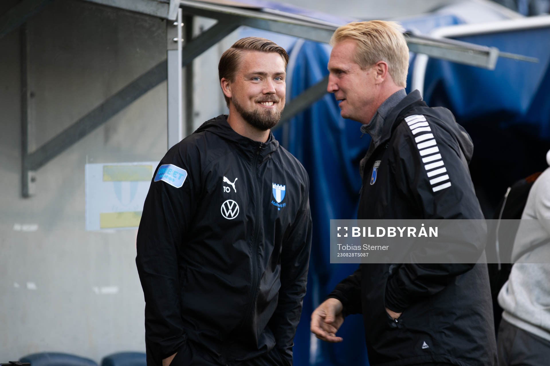 Malmö FFs assisterande tränare Theodor Olsson och Sirius