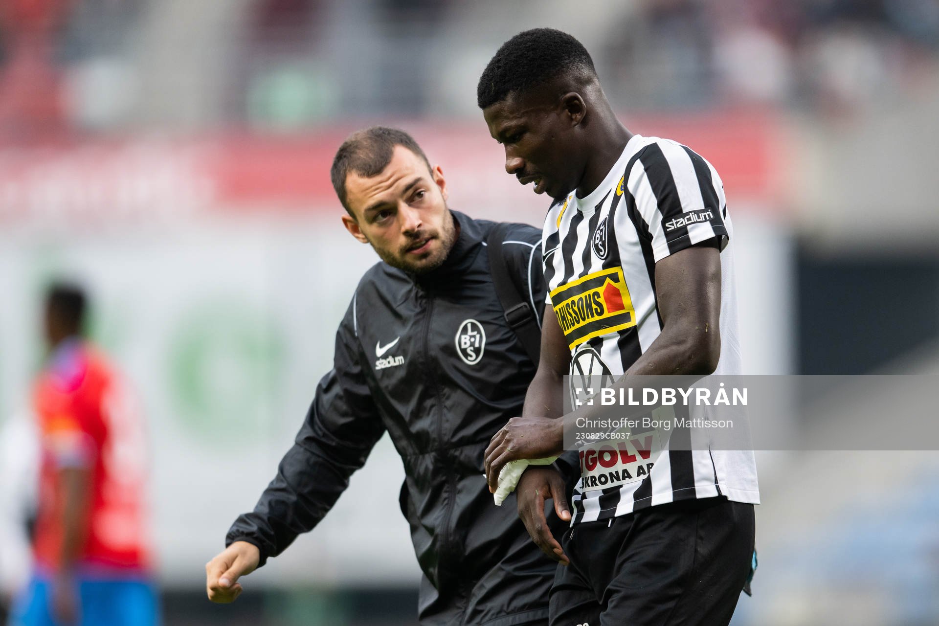 Landskronas Ousmane Diawara har ont