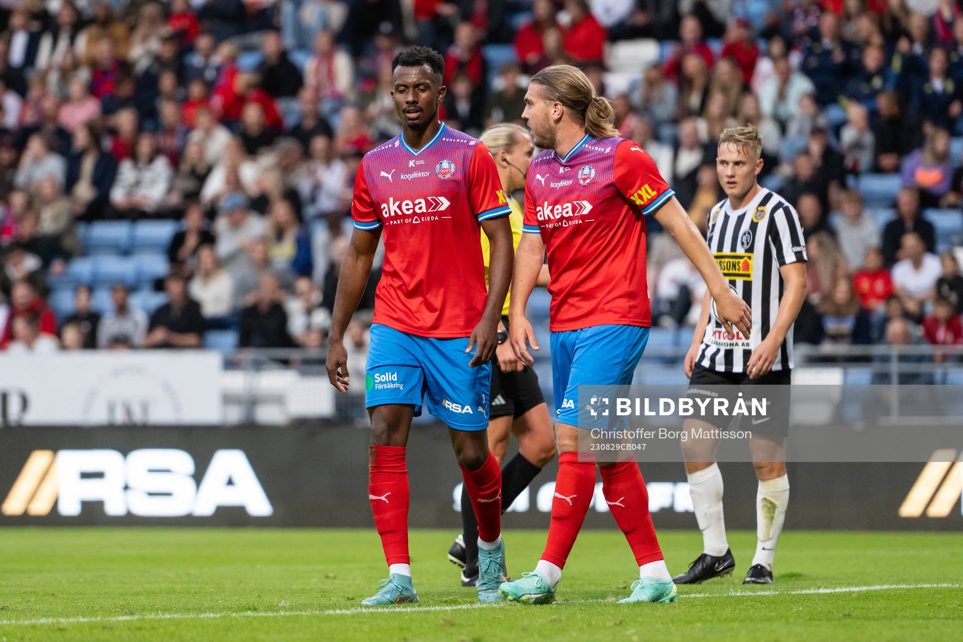Helsingborgs Bernardo Vilar Estevao Jeronimo och Charlie
