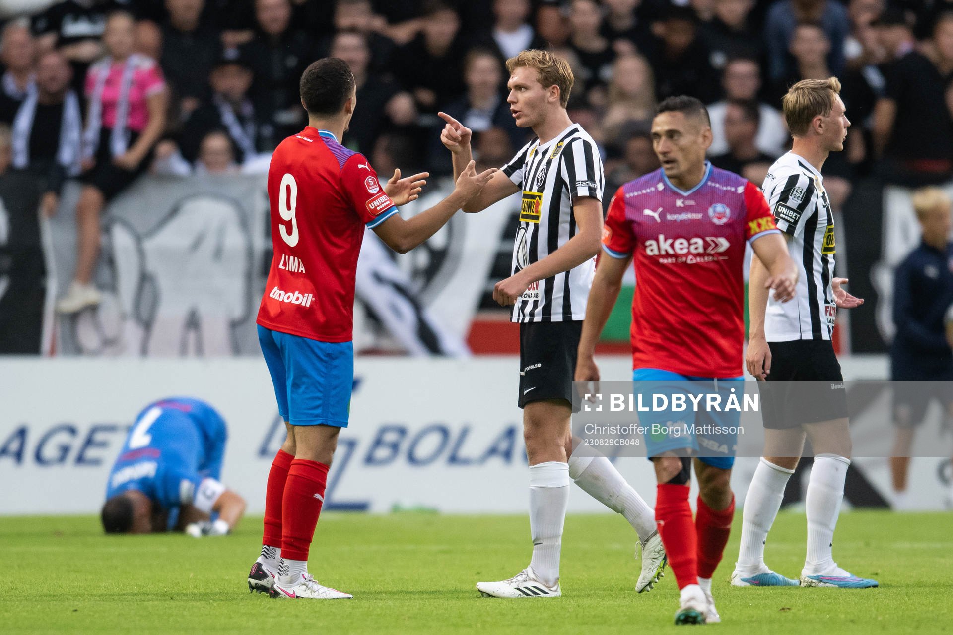 Helsingborgs Lucas Lima och Landskronas Melker Jonsson