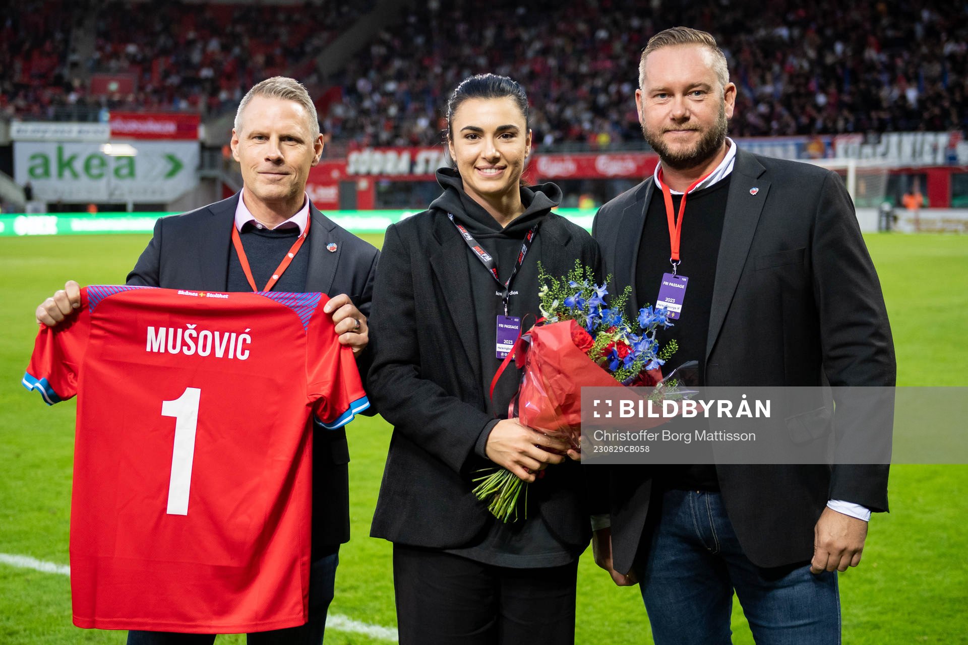 Helsingborgs ordförande Fredrik Karlsson, Zecira Musovic