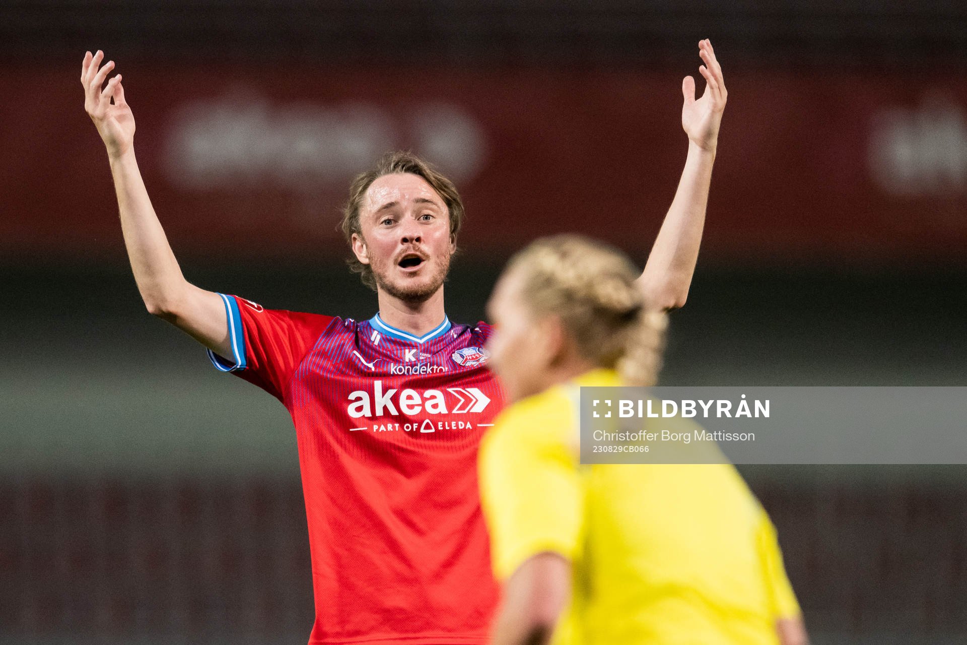 Helsingborgs Rasmus Jönsson reagerar