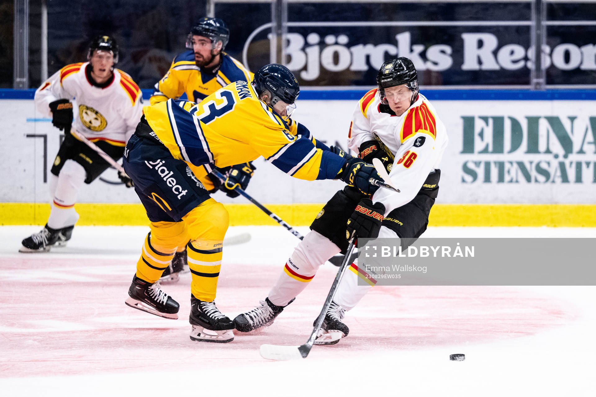 Södertäljes Julius Bergman och Brynäs Linus Ölund