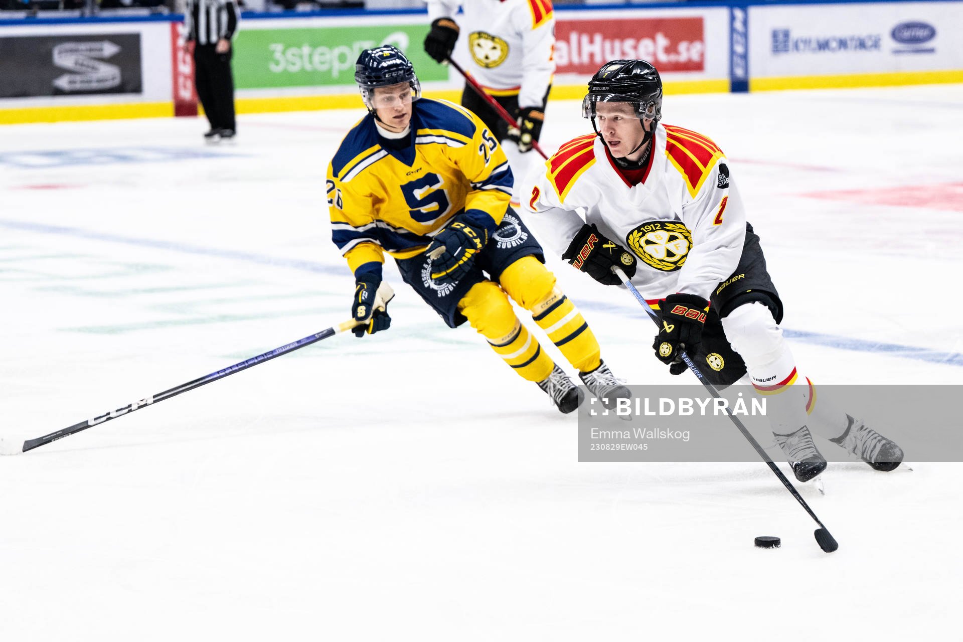 Södertäljes Olle Hilmersson och Brynäs Anton Johannesson