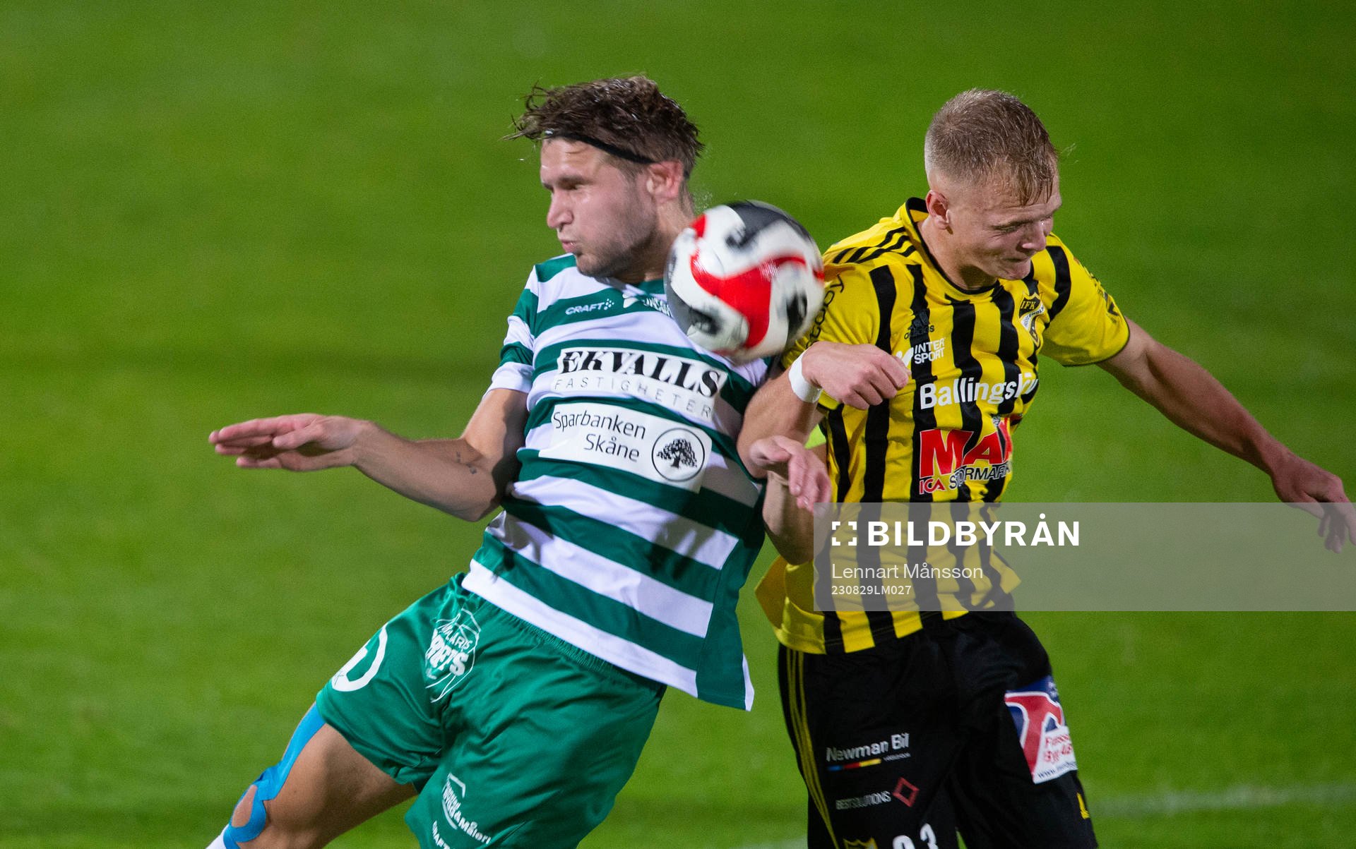 IFK Hässleholms Max Eriksson i matchen i division 2 mellan