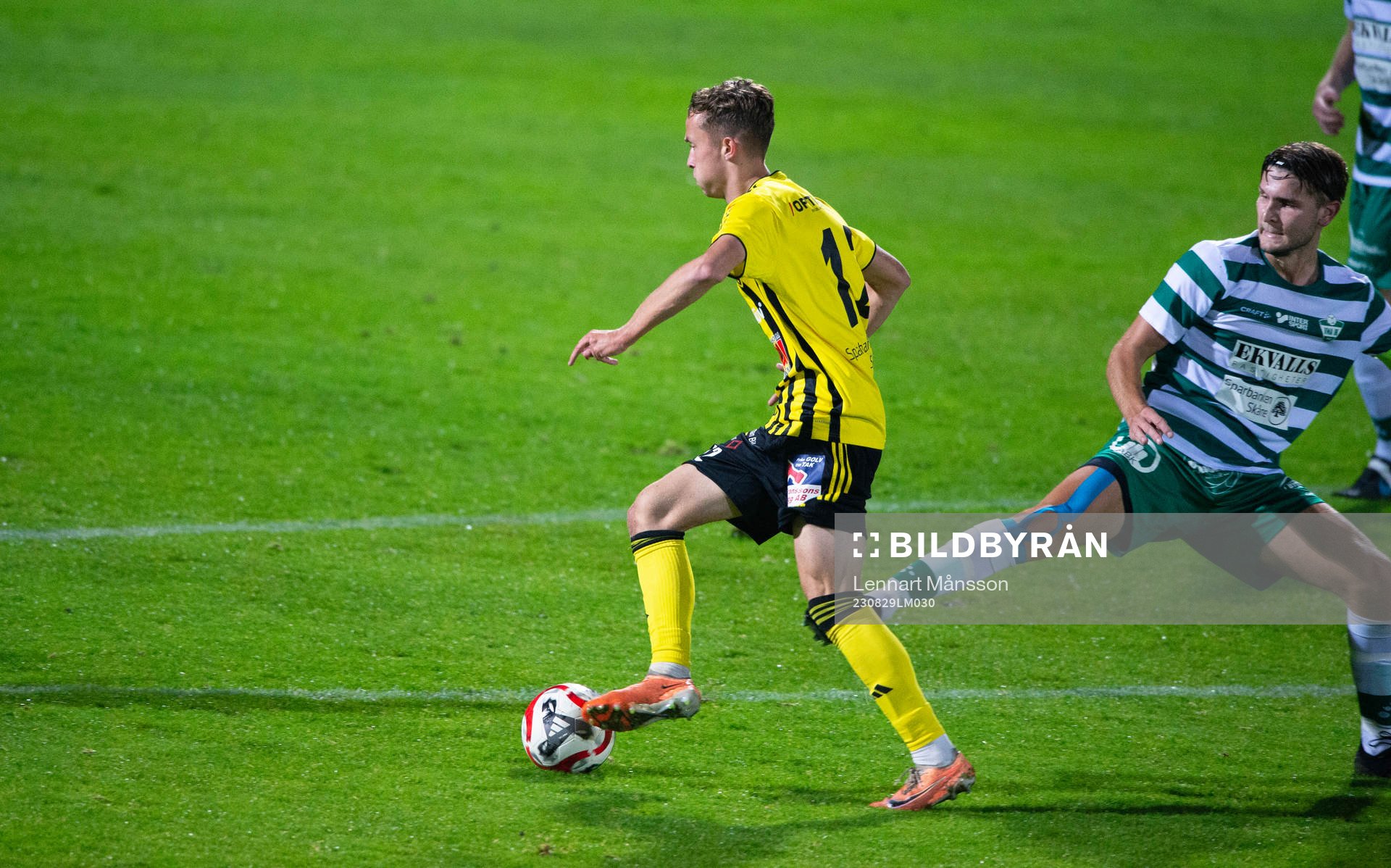 IFK Hässleholms Philip Berndt  i matchen i division 2