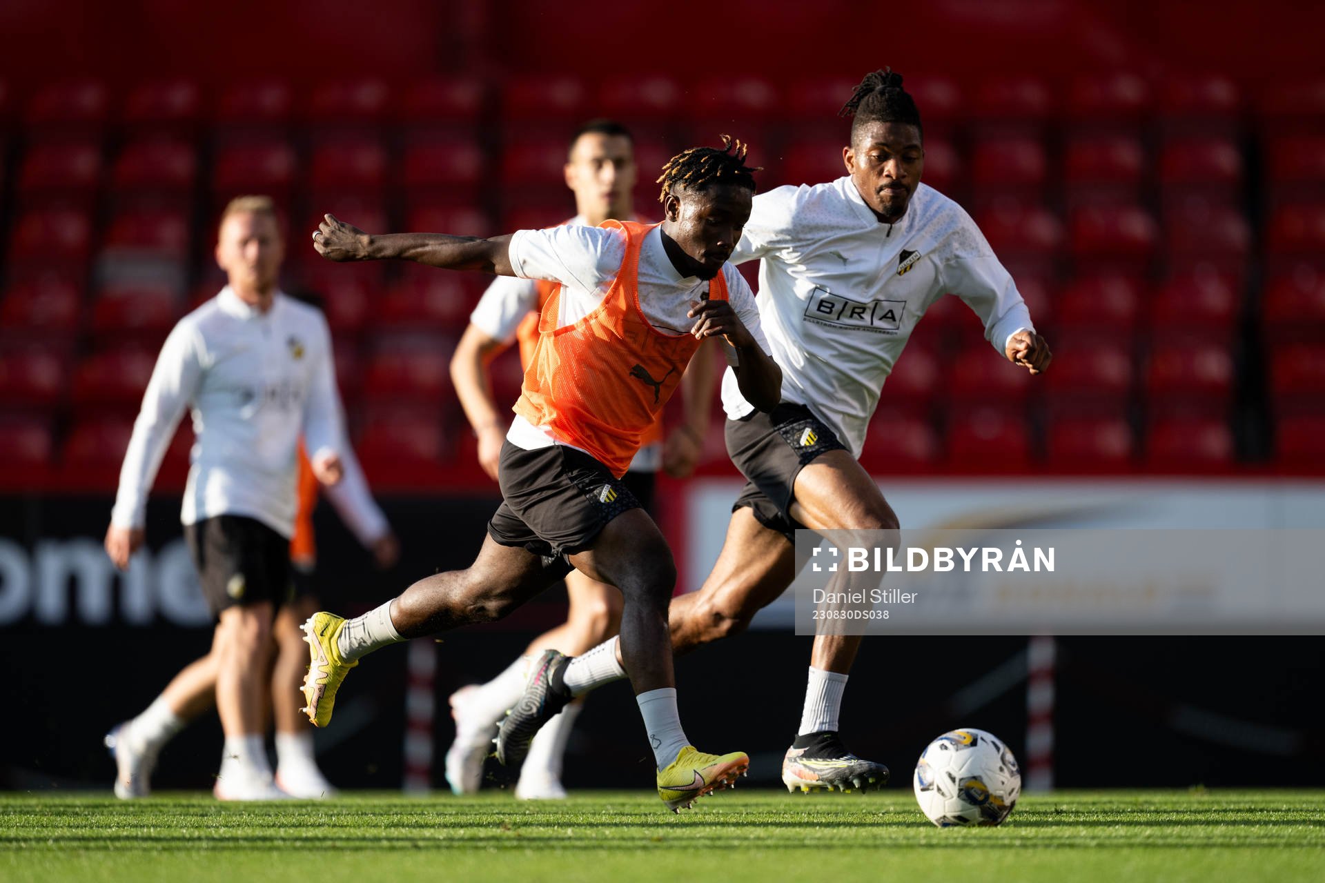 Ibrahim Sadiq and Franklin Degaulle Tebo Uchenna  of Häcken