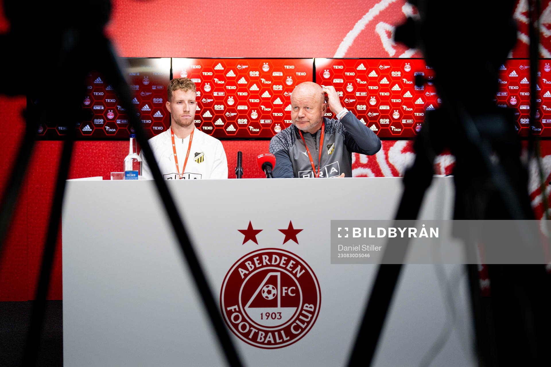 Samuel Gustafson and head coach Per-Mathias Høgmo  of