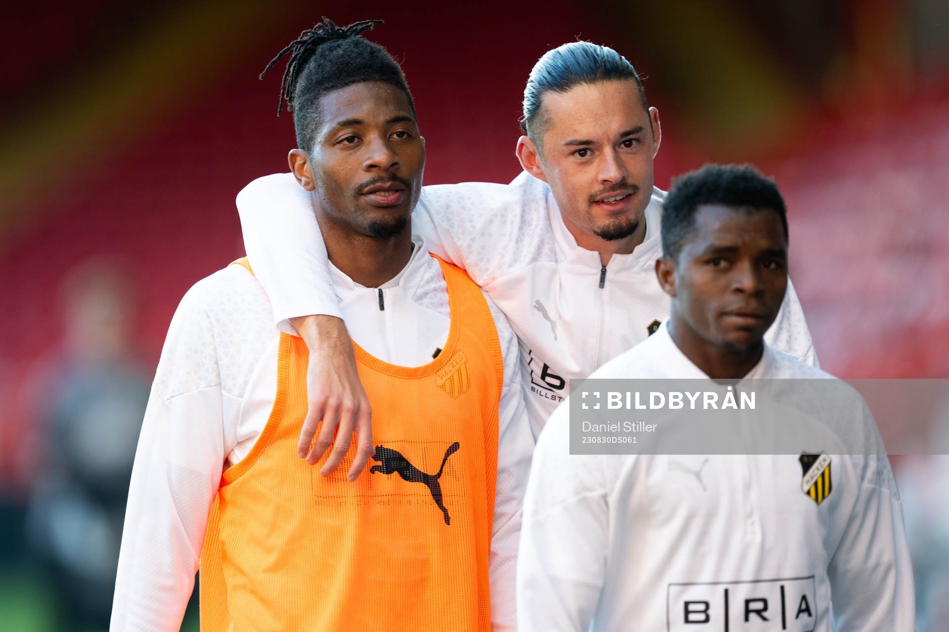 Franklin Degaulle Tebo Uchenna and Amor Layouni  of Häcken