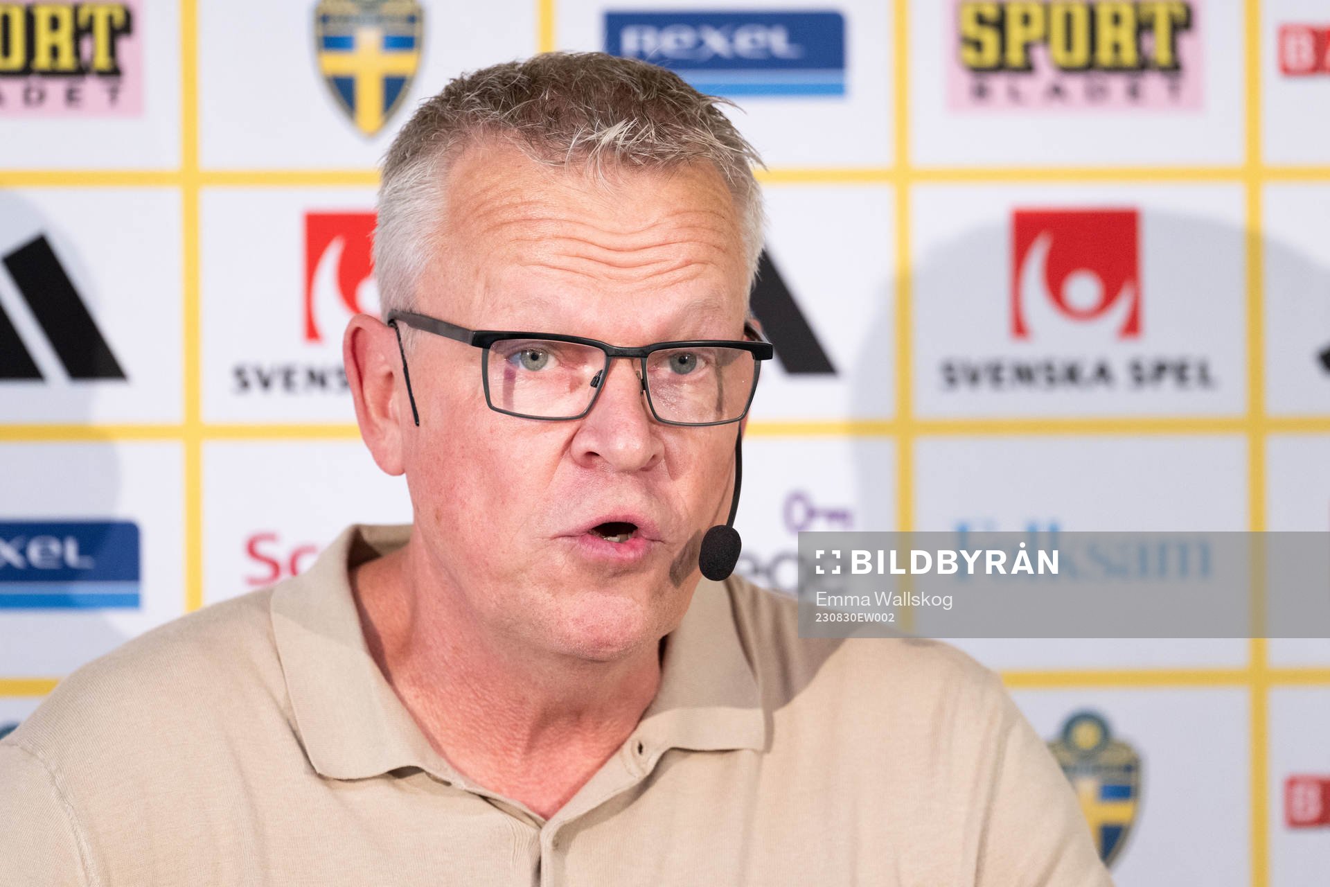 Head coach Janne Andersson of the Swedish national football