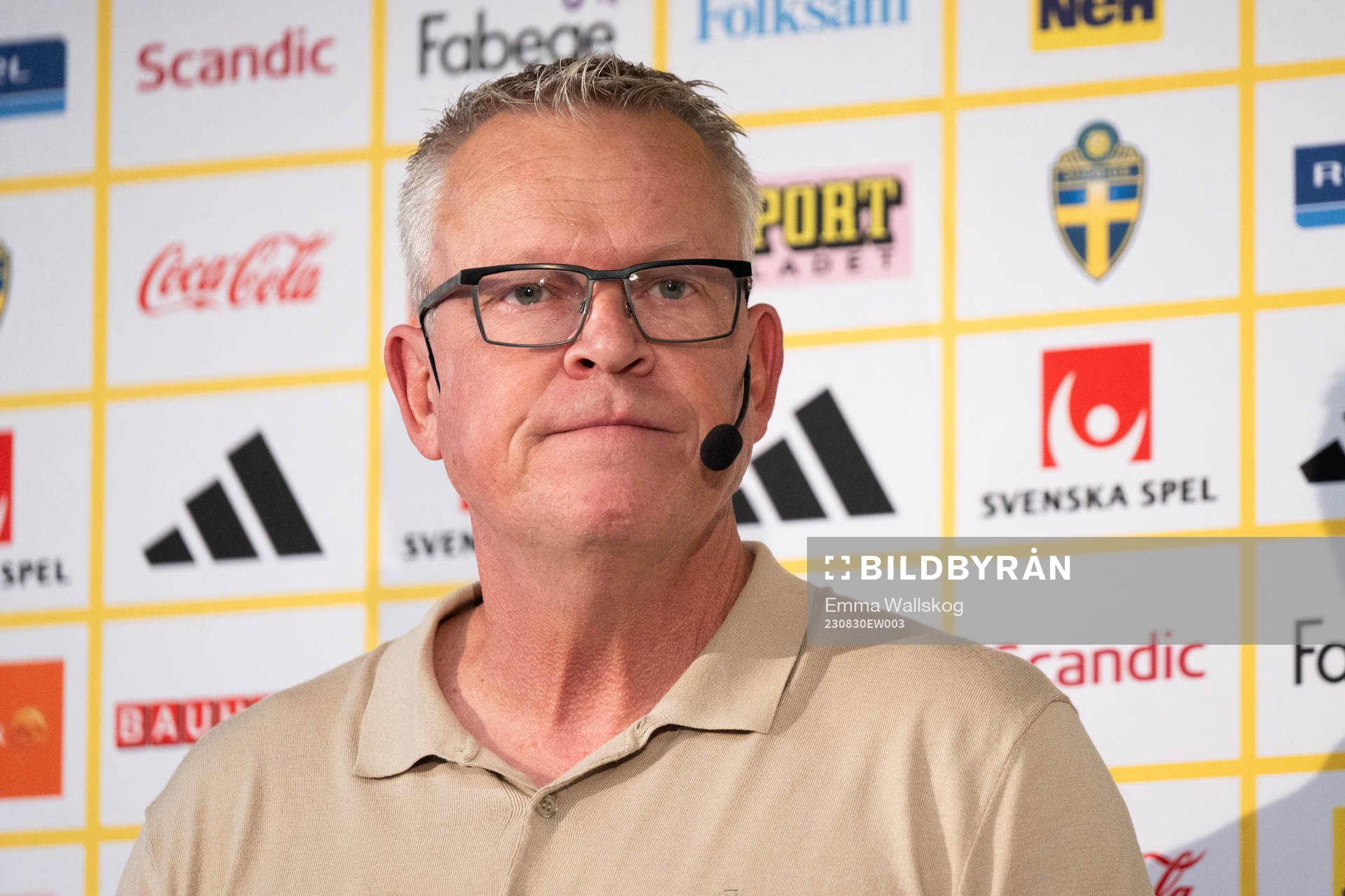 Head coach Janne Andersson of the Swedish national football
