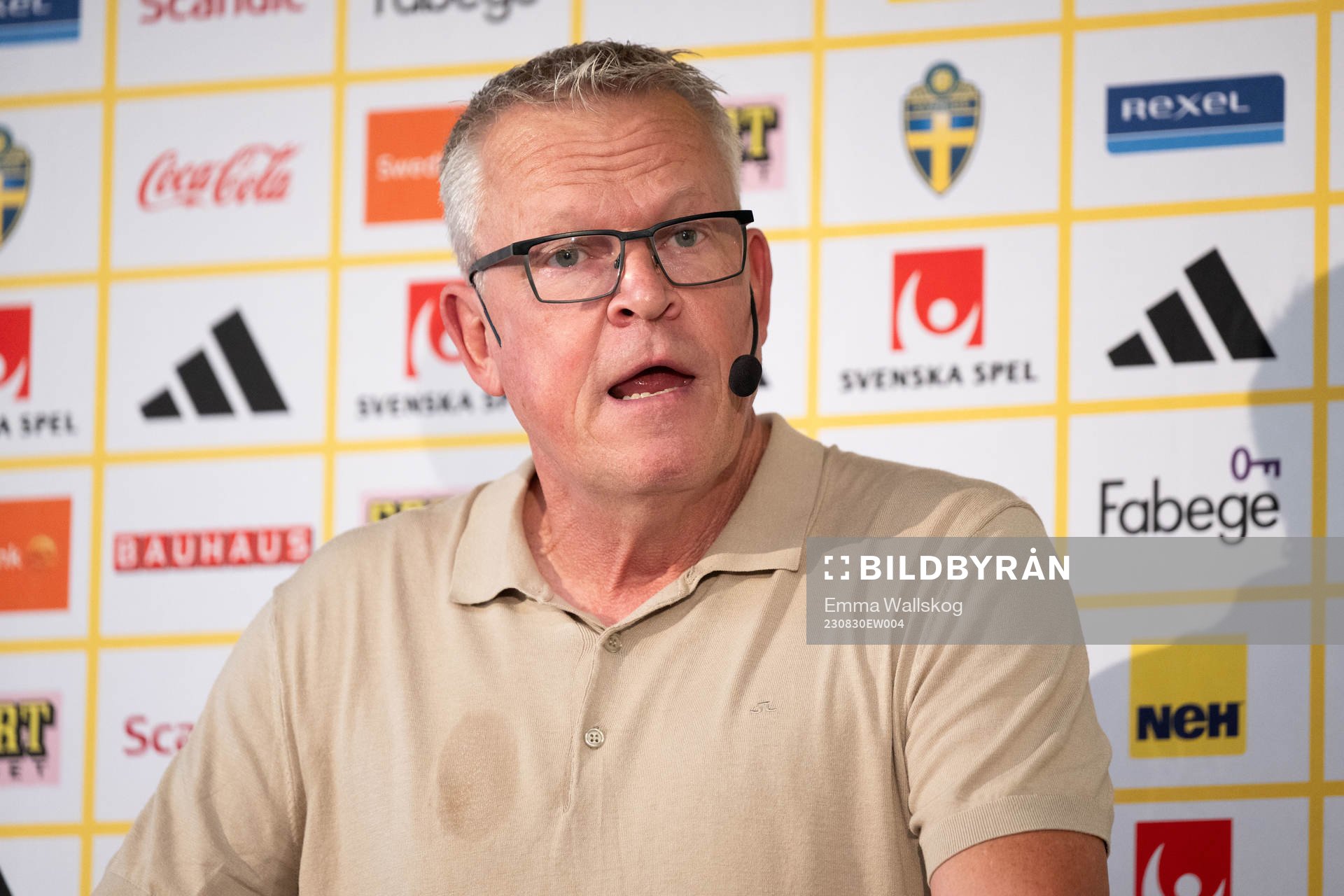 Head coach Janne Andersson of the Swedish national football