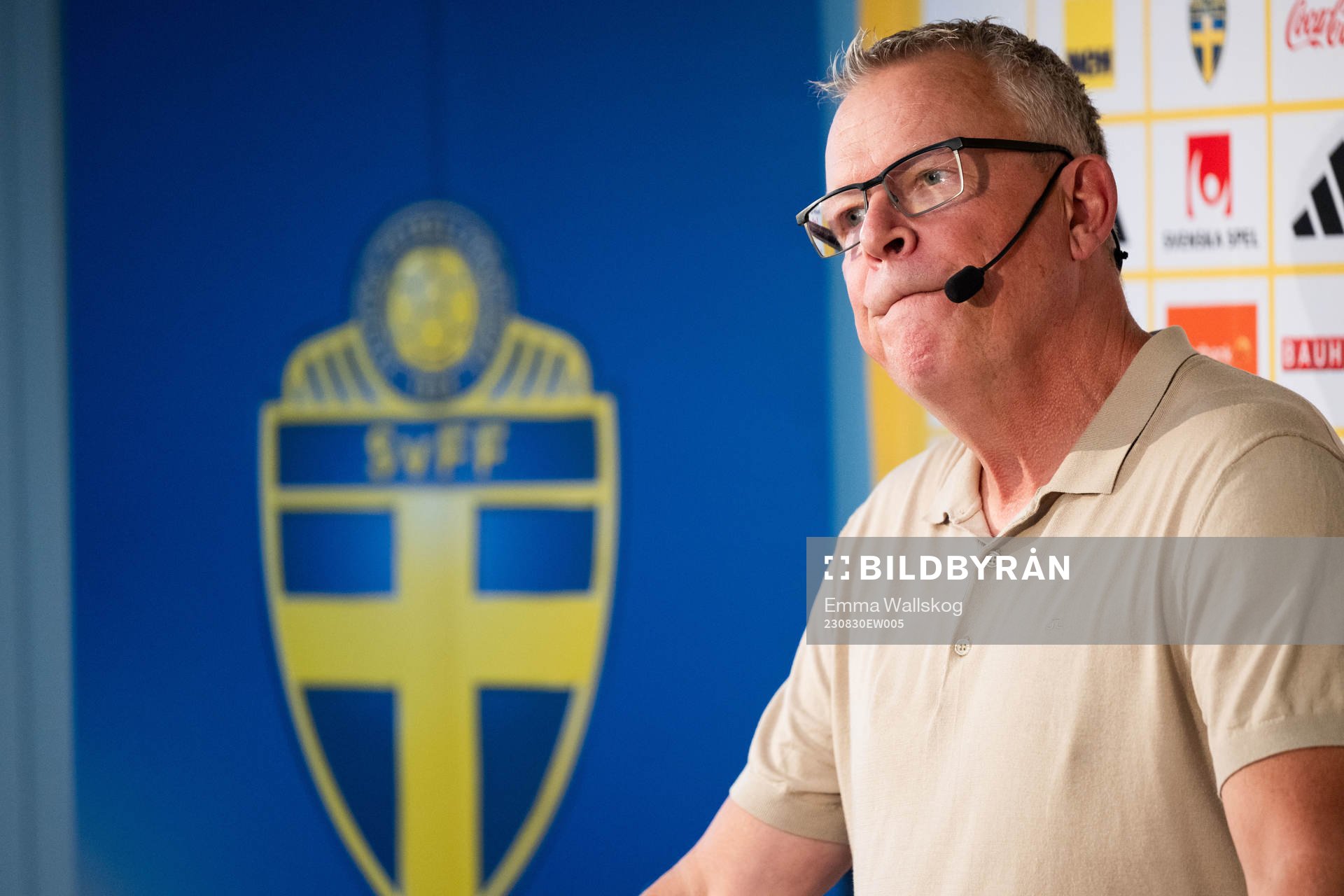 Head coach Janne Andersson of the Swedish national football
