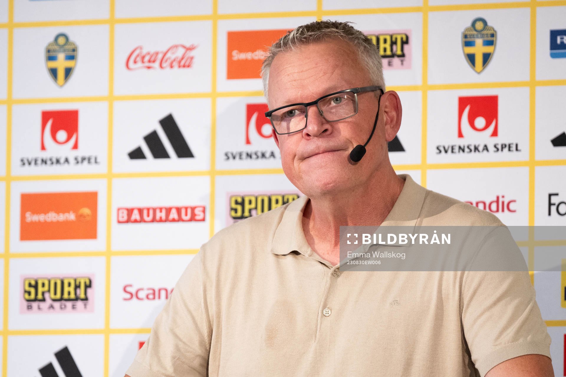 Head coach Janne Andersson of the Swedish national football